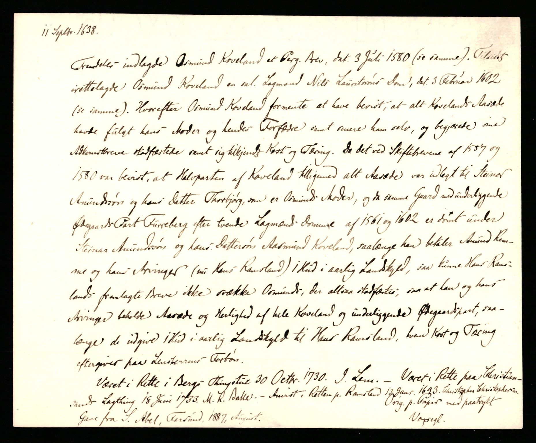 Riksarkivets diplomsamling, AV/RA-EA-5965/F35/F35b/L0008: Riksarkivets diplomer, seddelregister, 1635-1646, p. 241