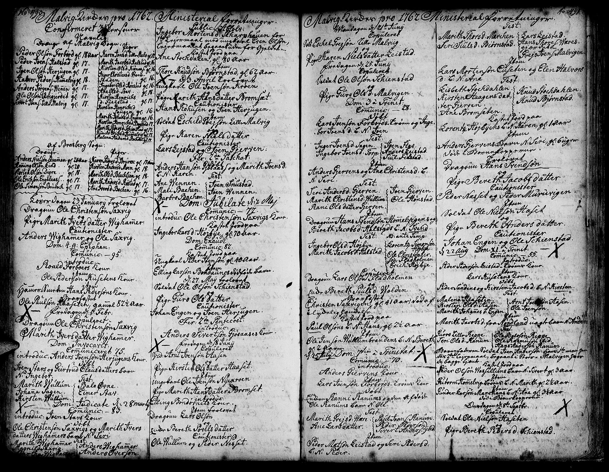 Ministerialprotokoller, klokkerbøker og fødselsregistre - Sør-Trøndelag, SAT/A-1456/606/L0277: Parish register (official) no. 606A01 /3, 1727-1780, p. 490-491