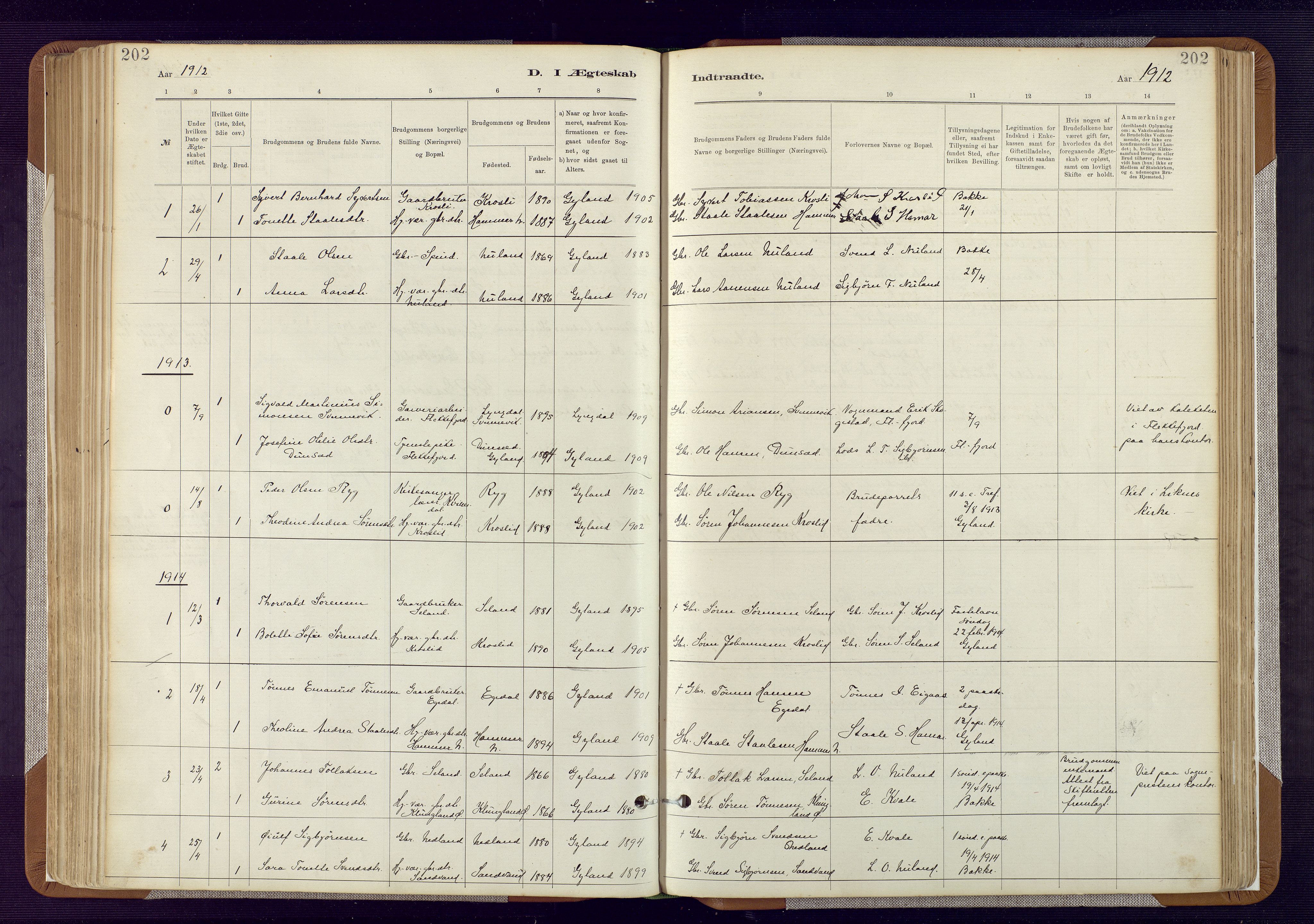 Bakke sokneprestkontor, AV/SAK-1111-0002/F/Fa/Fab/L0003: Parish register (official) no. A 3, 1884-1921, p. 202