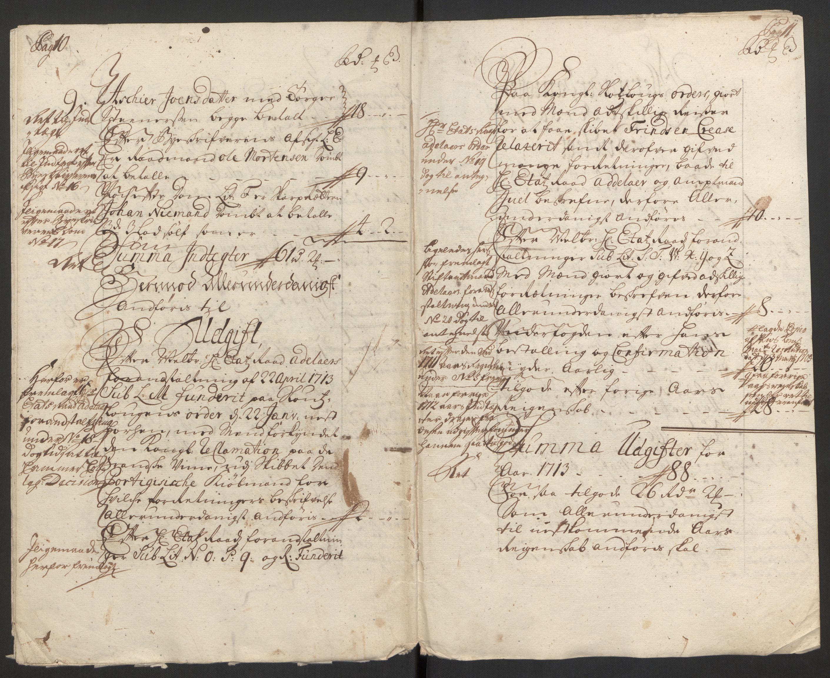 Rentekammeret inntil 1814, Reviderte regnskaper, Byregnskaper, AV/RA-EA-4066/R/Rm/L0285: [M18] Sikt og sakefall, 1681-1718, p. 417