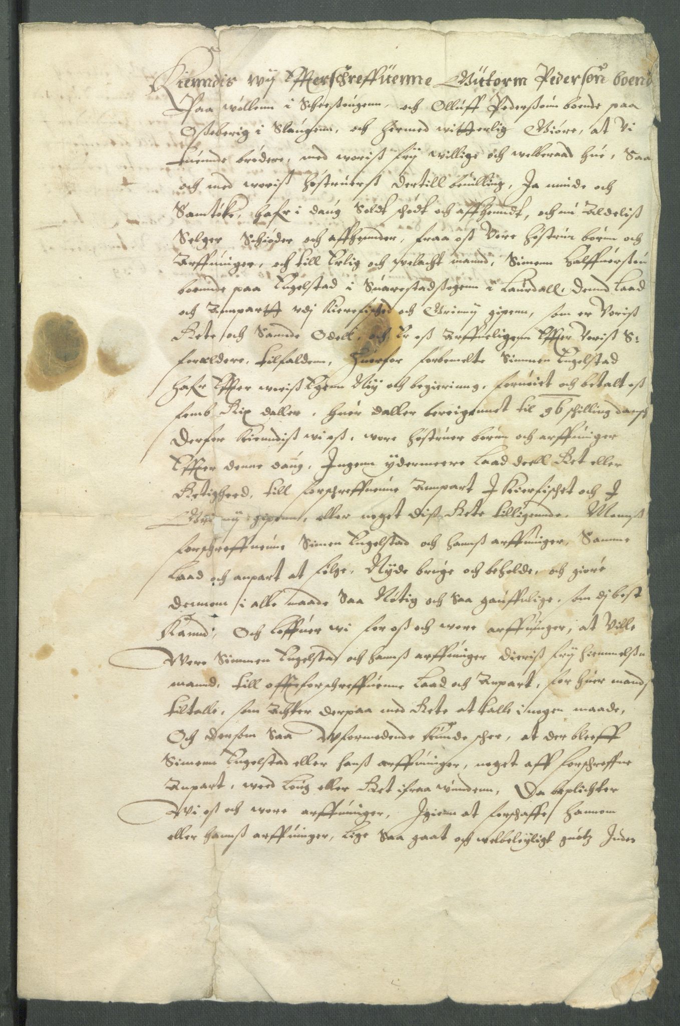 Riksarkivets diplomsamling, AV/RA-EA-5965/F02/L0152: Dokumenter, 1639, p. 30