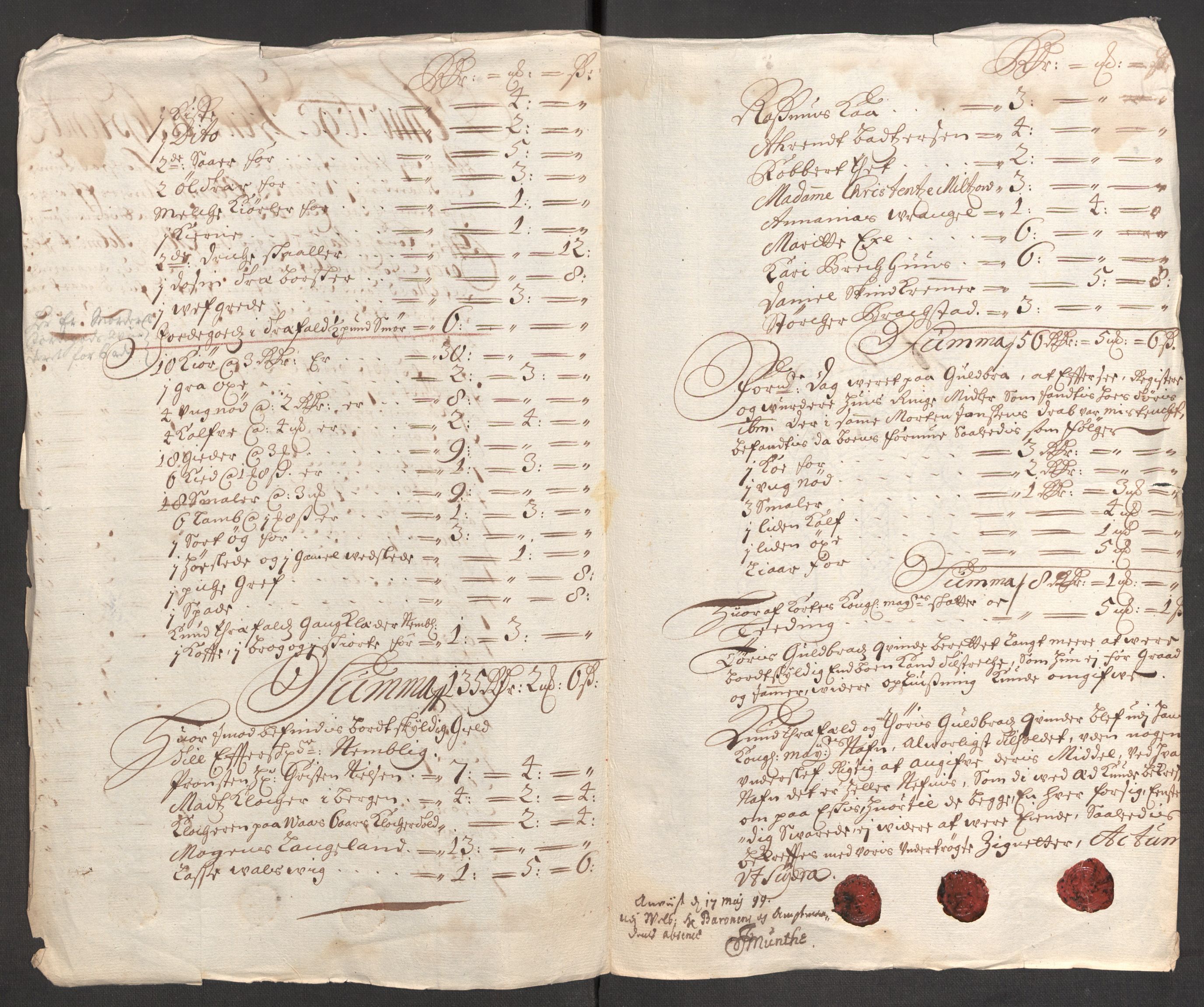 Rentekammeret inntil 1814, Reviderte regnskaper, Fogderegnskap, RA/EA-4092/R51/L3184: Fogderegnskap Nordhordland og Voss, 1698-1699, p. 153