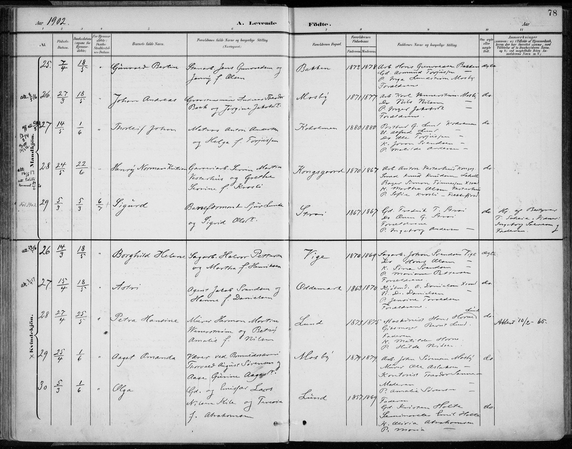 Oddernes sokneprestkontor, SAK/1111-0033/F/Fa/Faa/L0010: Parish register (official) no. A 10, 1897-1911, p. 78