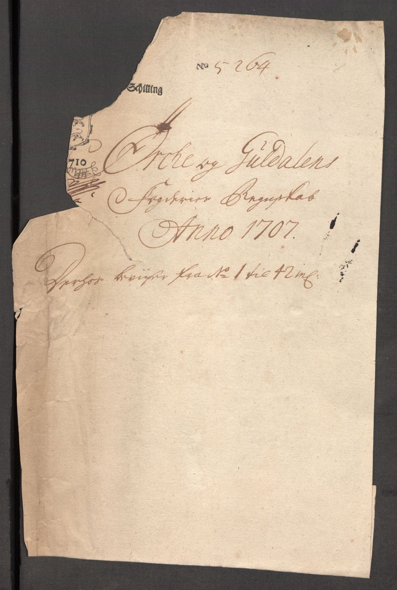 Rentekammeret inntil 1814, Reviderte regnskaper, Fogderegnskap, AV/RA-EA-4092/R60/L3957: Fogderegnskap Orkdal og Gauldal, 1707, p. 48