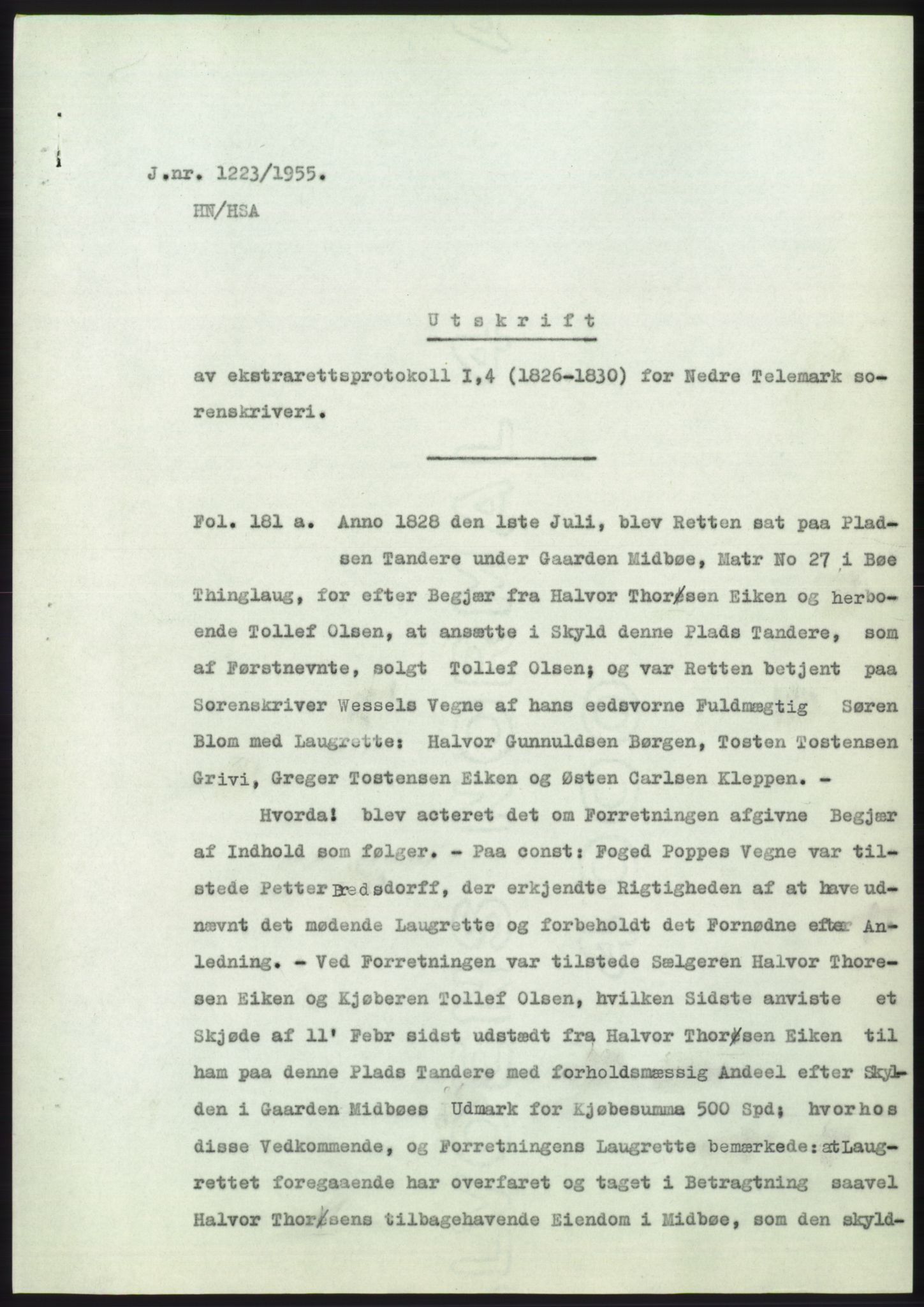 Statsarkivet i Kongsberg, SAKO/A-0001, 1955-1956, p. 54