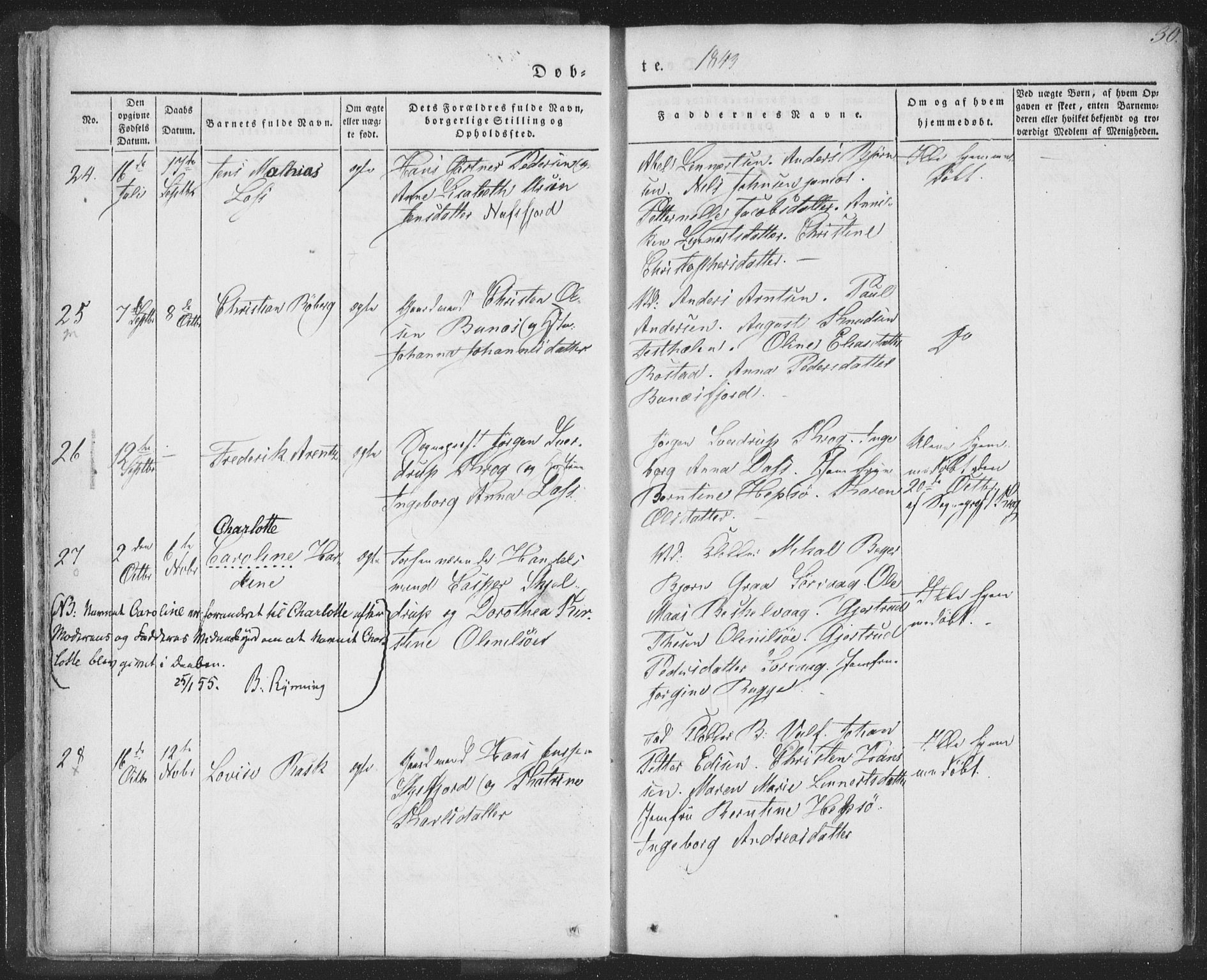 Ministerialprotokoller, klokkerbøker og fødselsregistre - Nordland, AV/SAT-A-1459/885/L1202: Parish register (official) no. 885A03, 1838-1859, p. 30