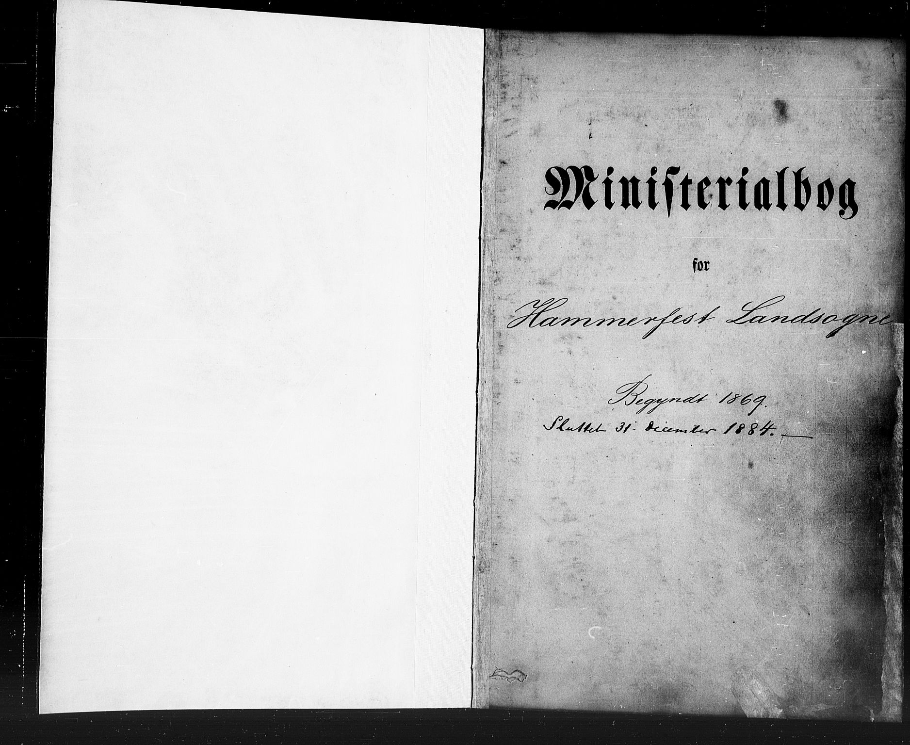 Hammerfest sokneprestkontor, SATØ/S-1347/H/Ha/L0007.kirke: Parish register (official) no. 7, 1869-1884, p. 1
