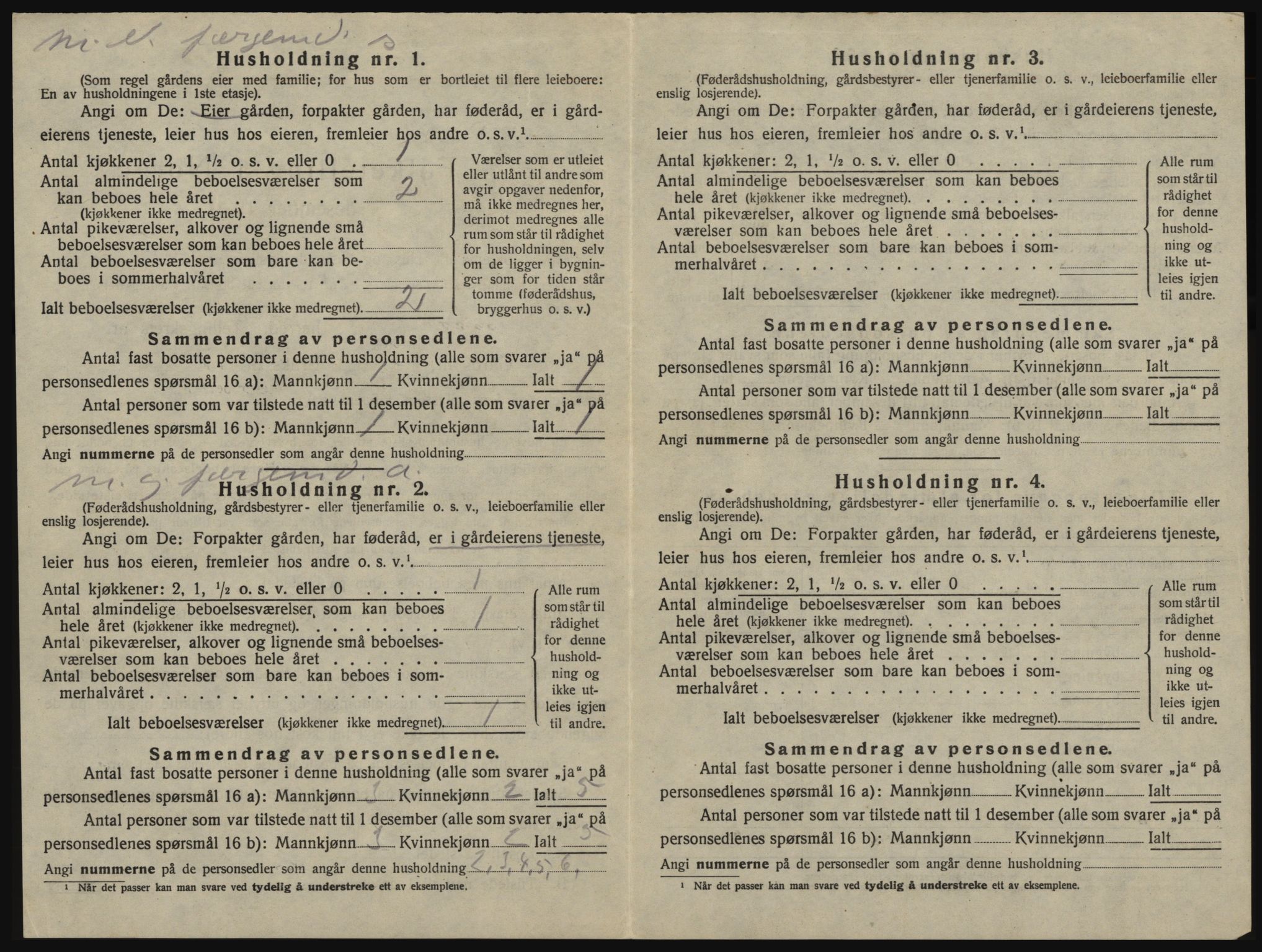 SAO, 1920 census for Glemmen, 1920, p. 2126