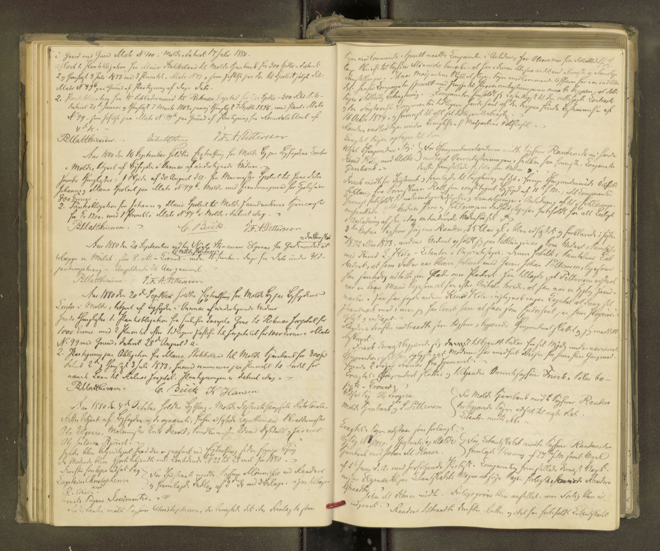 Molde byfogd, AV/SAT-A-0025/1/1A/L0012: Justisprotokoll, 1879-1890, p. 41b-42a