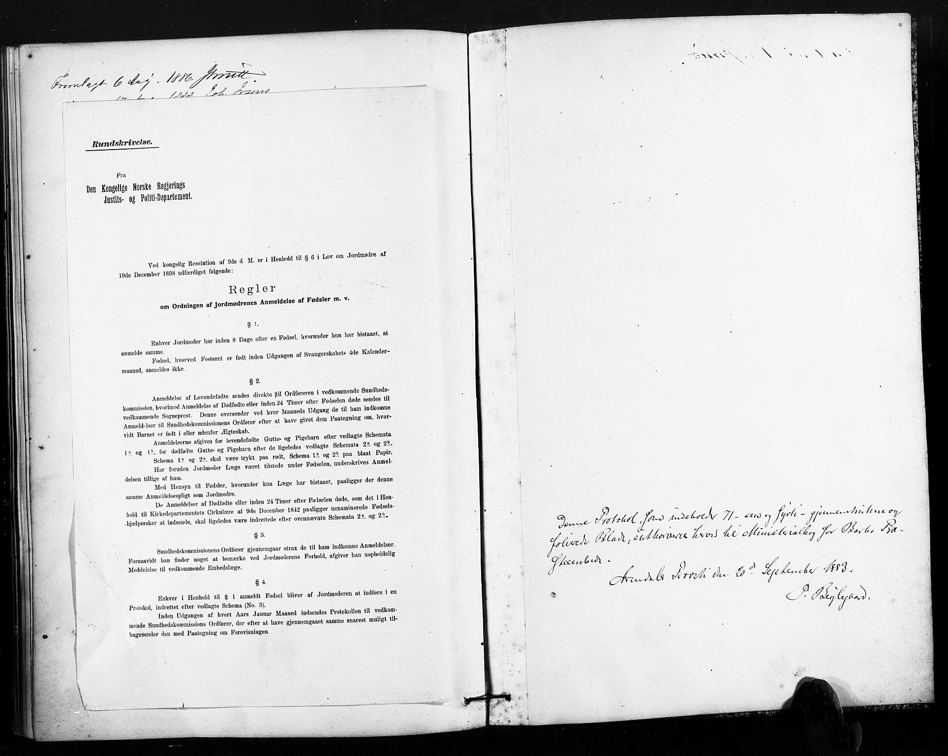 Barbu sokneprestkontor, AV/SAK-1111-0003/F/Fa/L0004: Parish register (official) no. A 4, 1883-1909