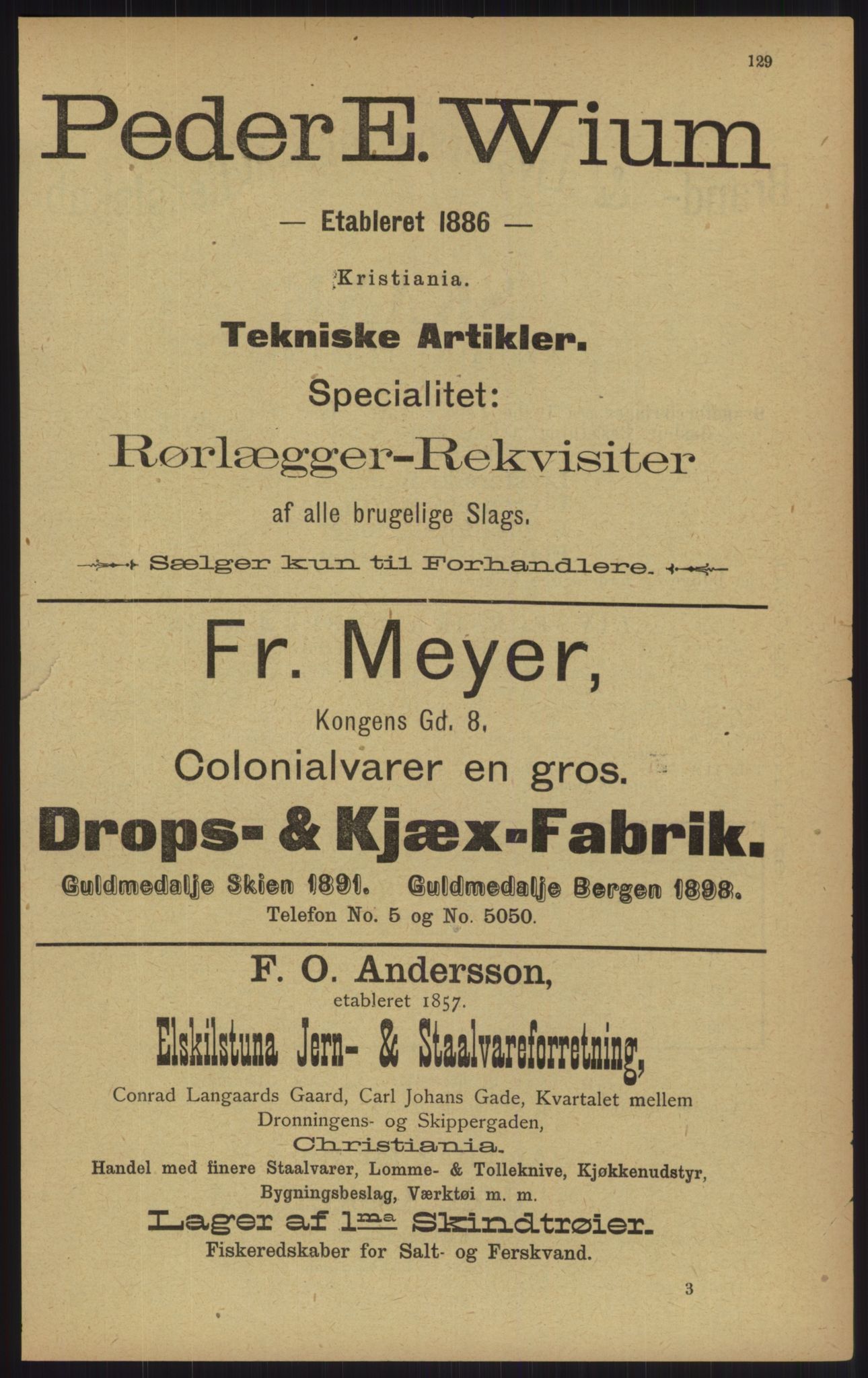 Kristiania/Oslo adressebok, PUBL/-, 1902, p. 129