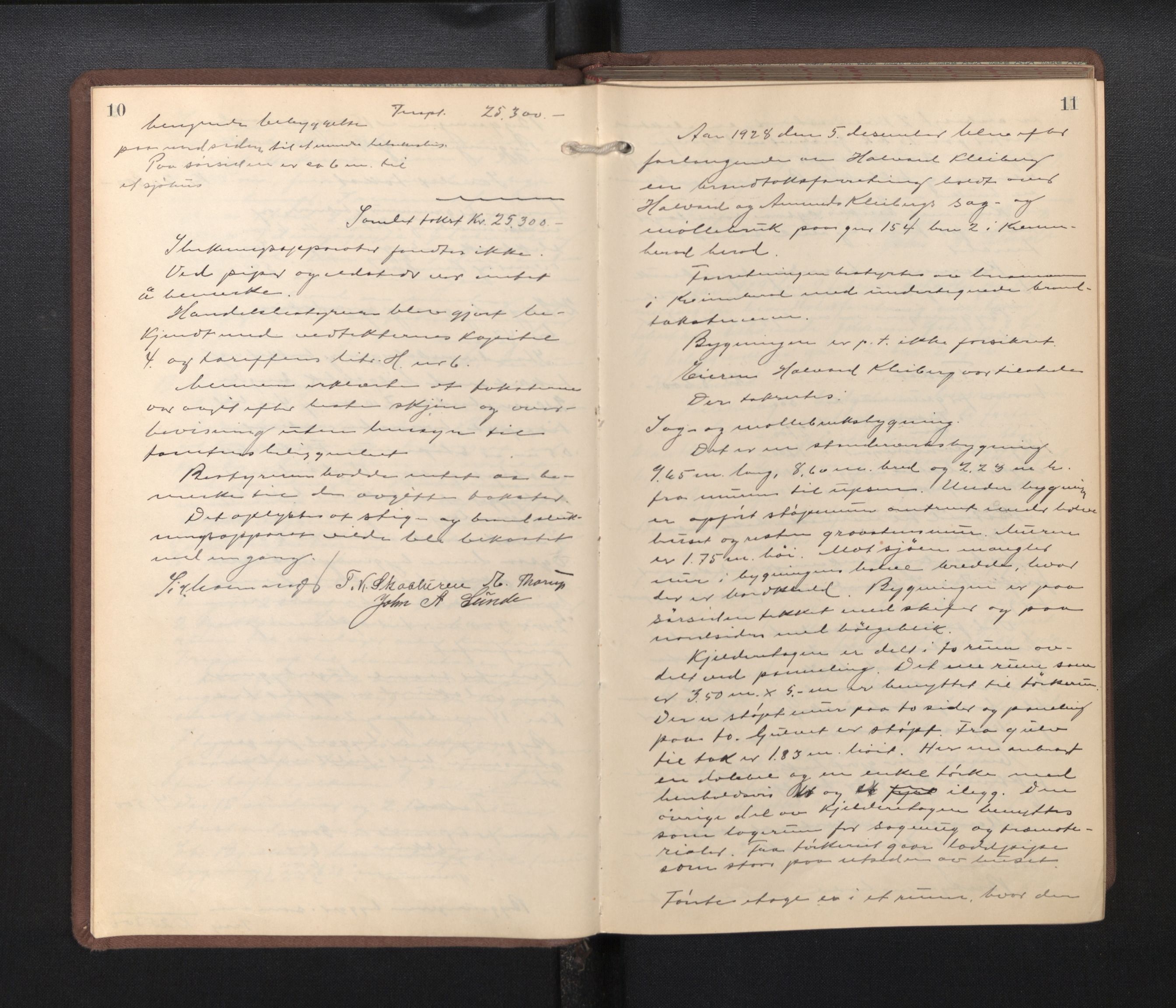 Lensmannen i Kvinnherad, AV/SAB-A-33301/1/0012/L0002: Branntakstprotokoll, 1927-1955, p. 10-11
