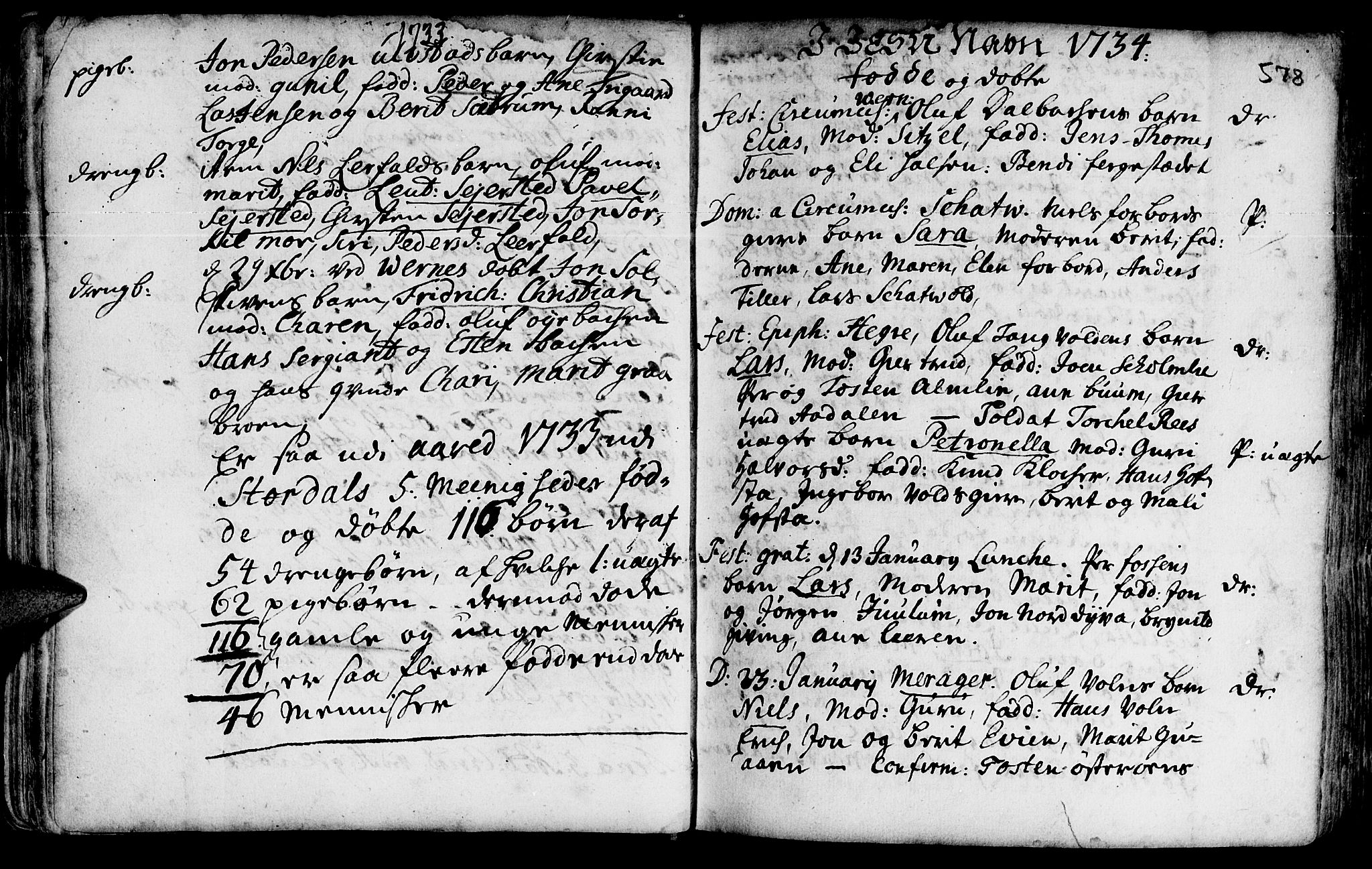 Ministerialprotokoller, klokkerbøker og fødselsregistre - Nord-Trøndelag, SAT/A-1458/709/L0055: Parish register (official) no. 709A03, 1730-1739, p. 577-578