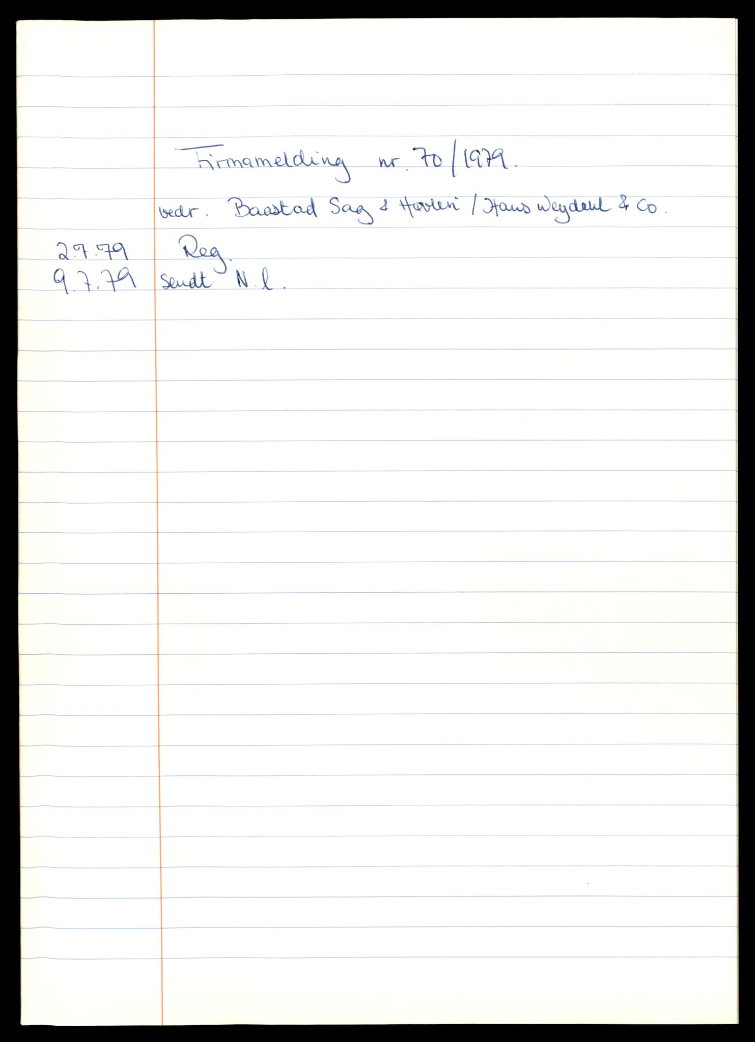 Heggen og Frøland tingrett, AV/SAT-A-10208/K/Kb/Kba/L0014: Enkeltmannsforetak, aksjeselskap og andelslag, 70/1979-54/1980, 1979-1980