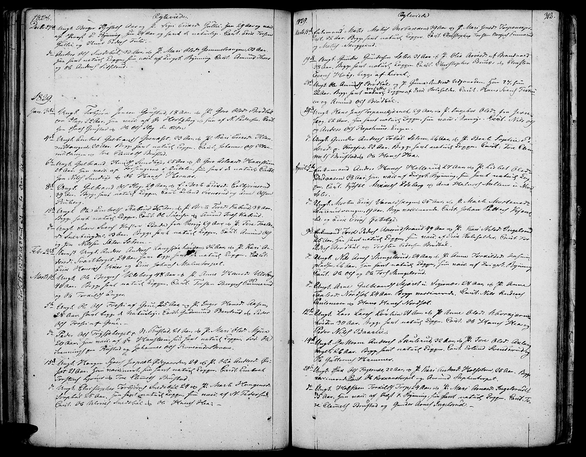 Vinger prestekontor, AV/SAH-PREST-024/H/Ha/Haa/L0007: Parish register (official) no. 7, 1826-1839, p. 302