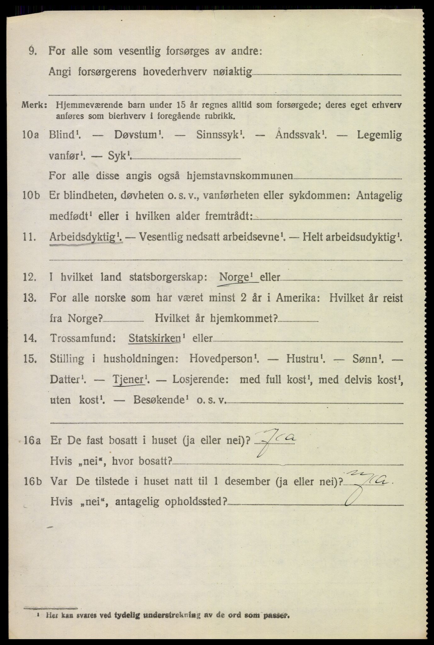 SAH, 1920 census for Ytre Rendal, 1920, p. 3658