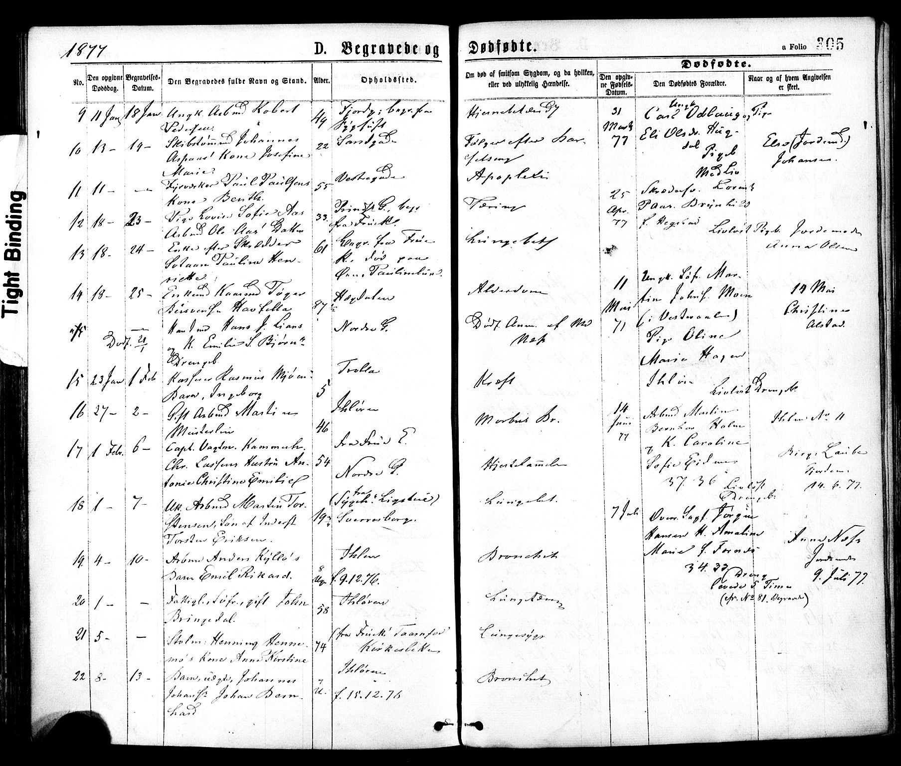 Ministerialprotokoller, klokkerbøker og fødselsregistre - Sør-Trøndelag, AV/SAT-A-1456/602/L0118: Parish register (official) no. 602A16, 1873-1879, p. 305