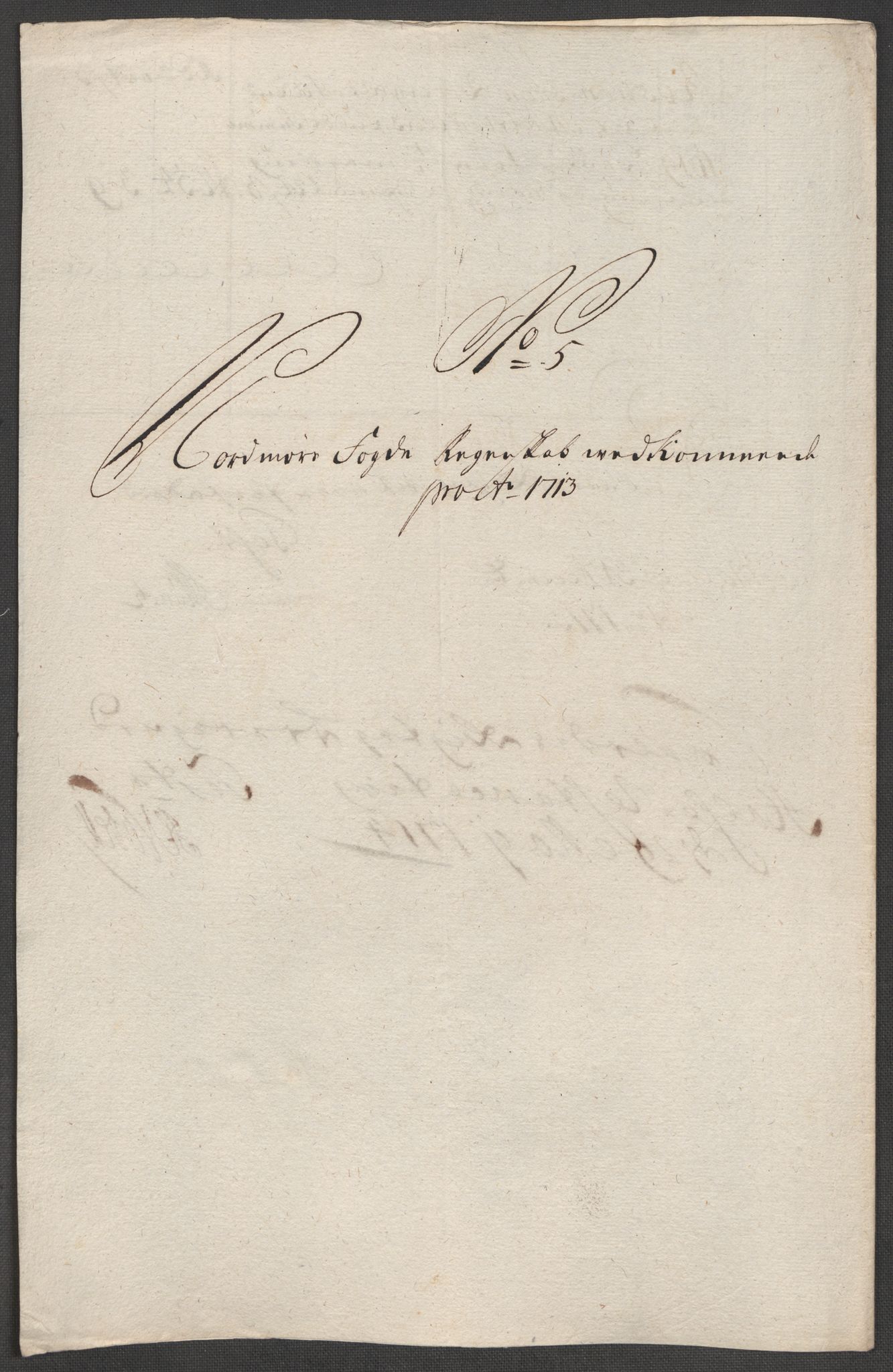 Rentekammeret inntil 1814, Reviderte regnskaper, Fogderegnskap, RA/EA-4092/R56/L3747: Fogderegnskap Nordmøre, 1713, p. 89