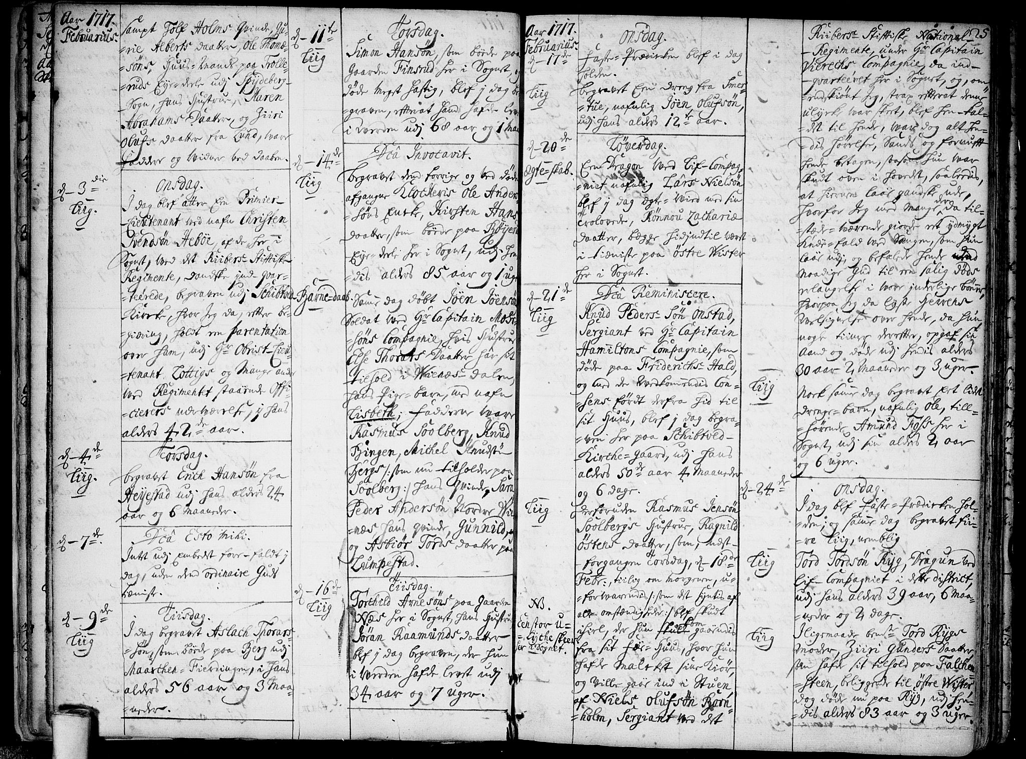 Skiptvet prestekontor Kirkebøker, SAO/A-20009/F/Fa/L0001: Parish register (official) no. 1, 1715-1723, p. 25