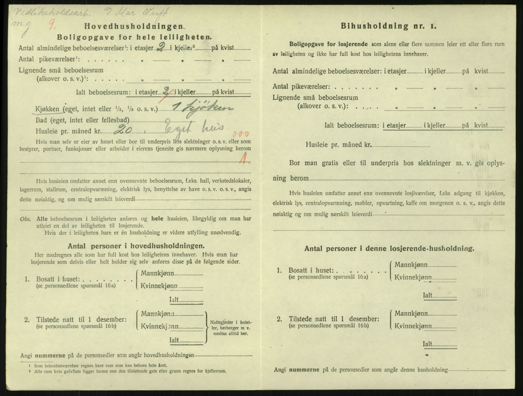 SAKO, 1920 census for Horten, 1920, p. 6106