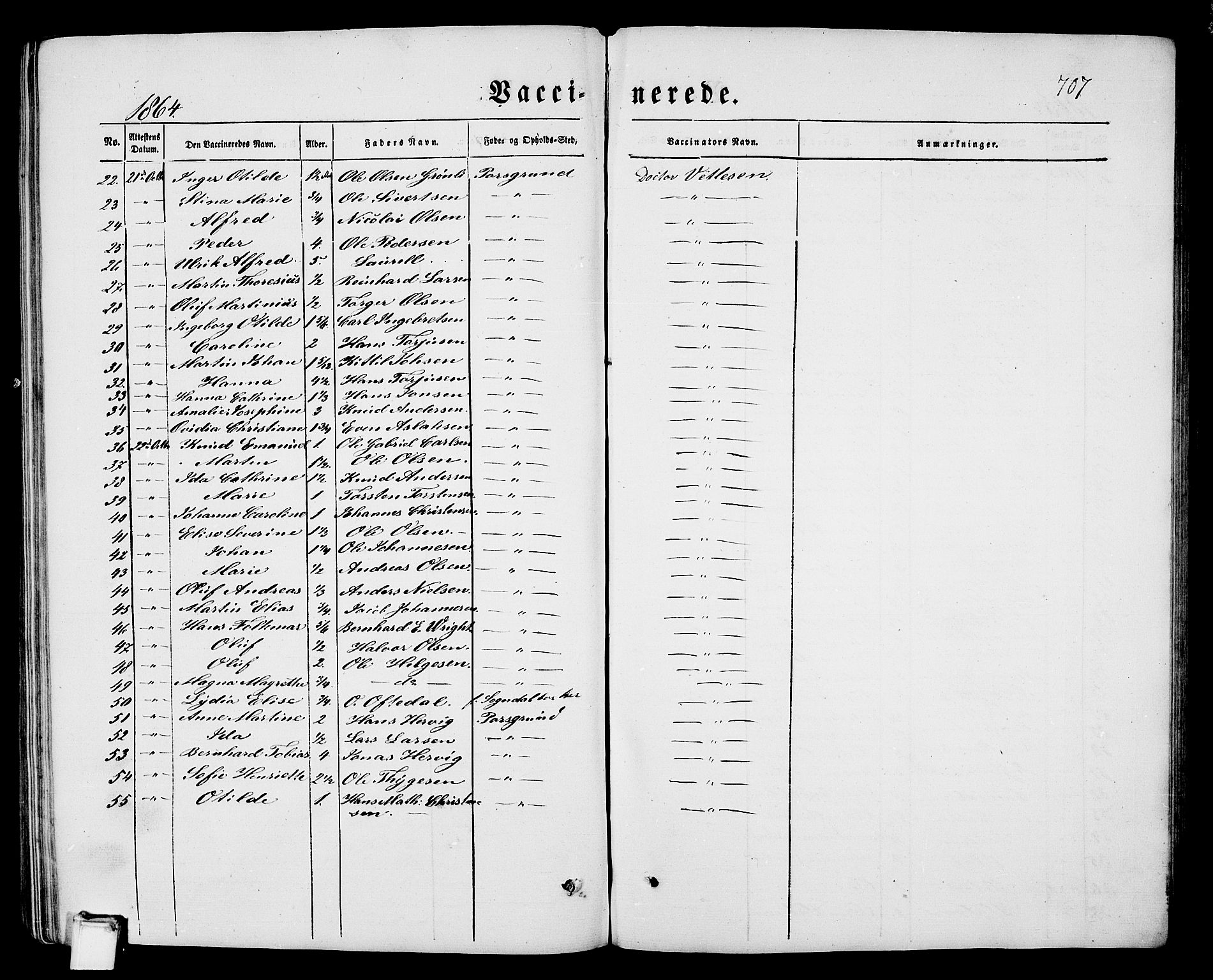 Porsgrunn kirkebøker , SAKO/A-104/G/Gb/L0004: Parish register (copy) no. II 4, 1853-1882, p. 707
