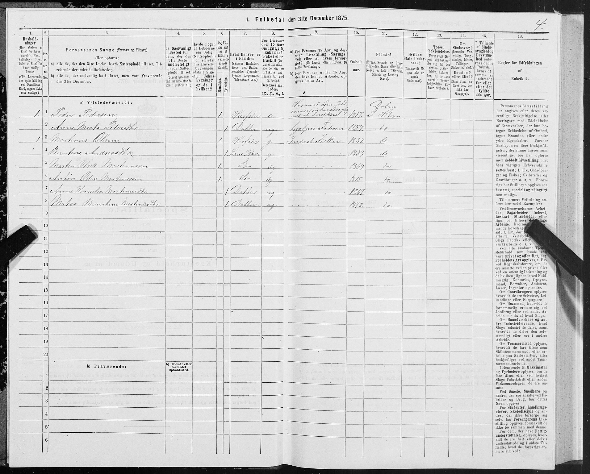 SAT, 1875 census for 1617P Hitra, 1875, p. 7004