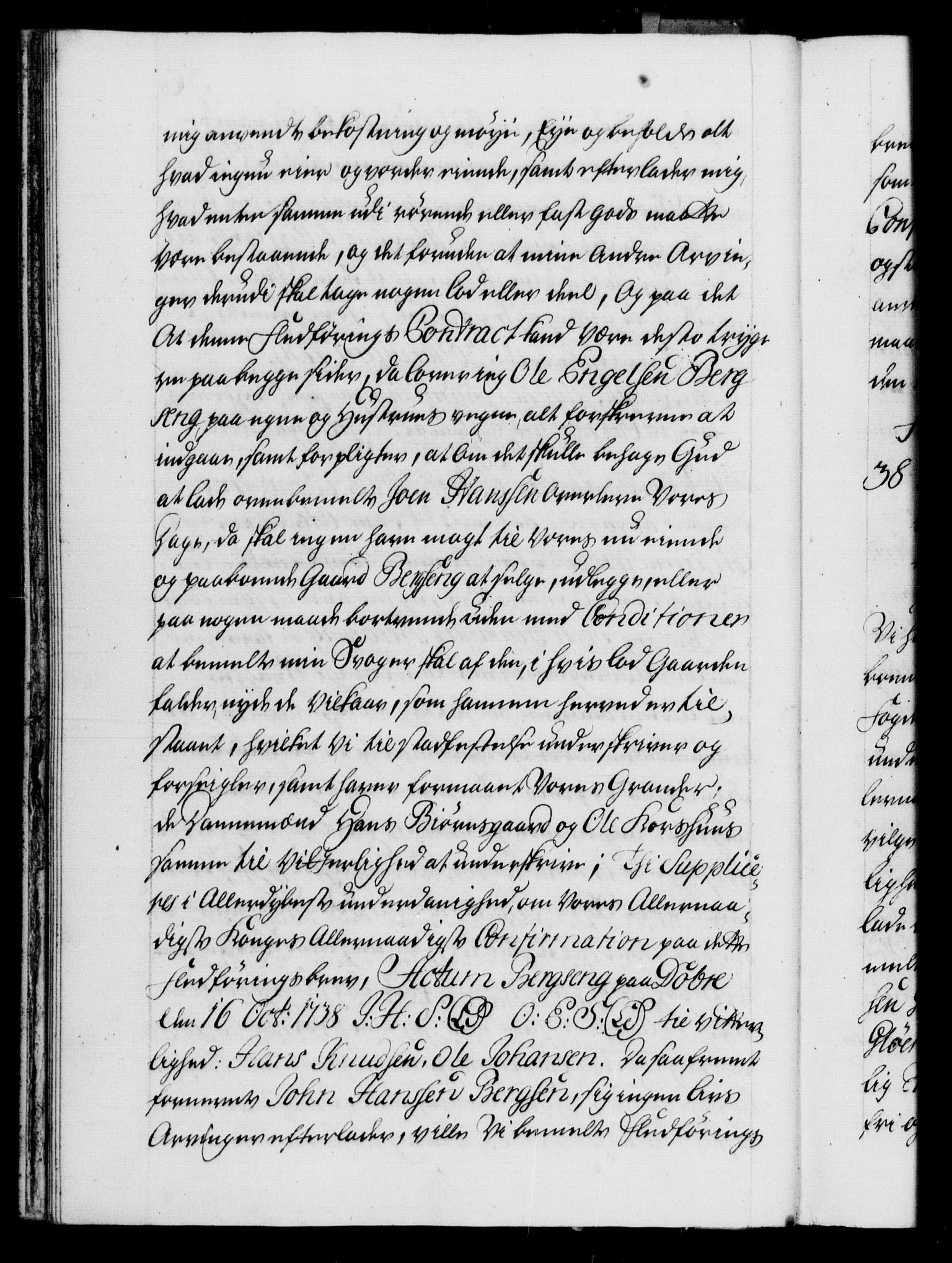 Danske Kanselli 1572-1799, AV/RA-EA-3023/F/Fc/Fca/Fcaa/L0031: Norske registre, 1739-1740, p. 36b