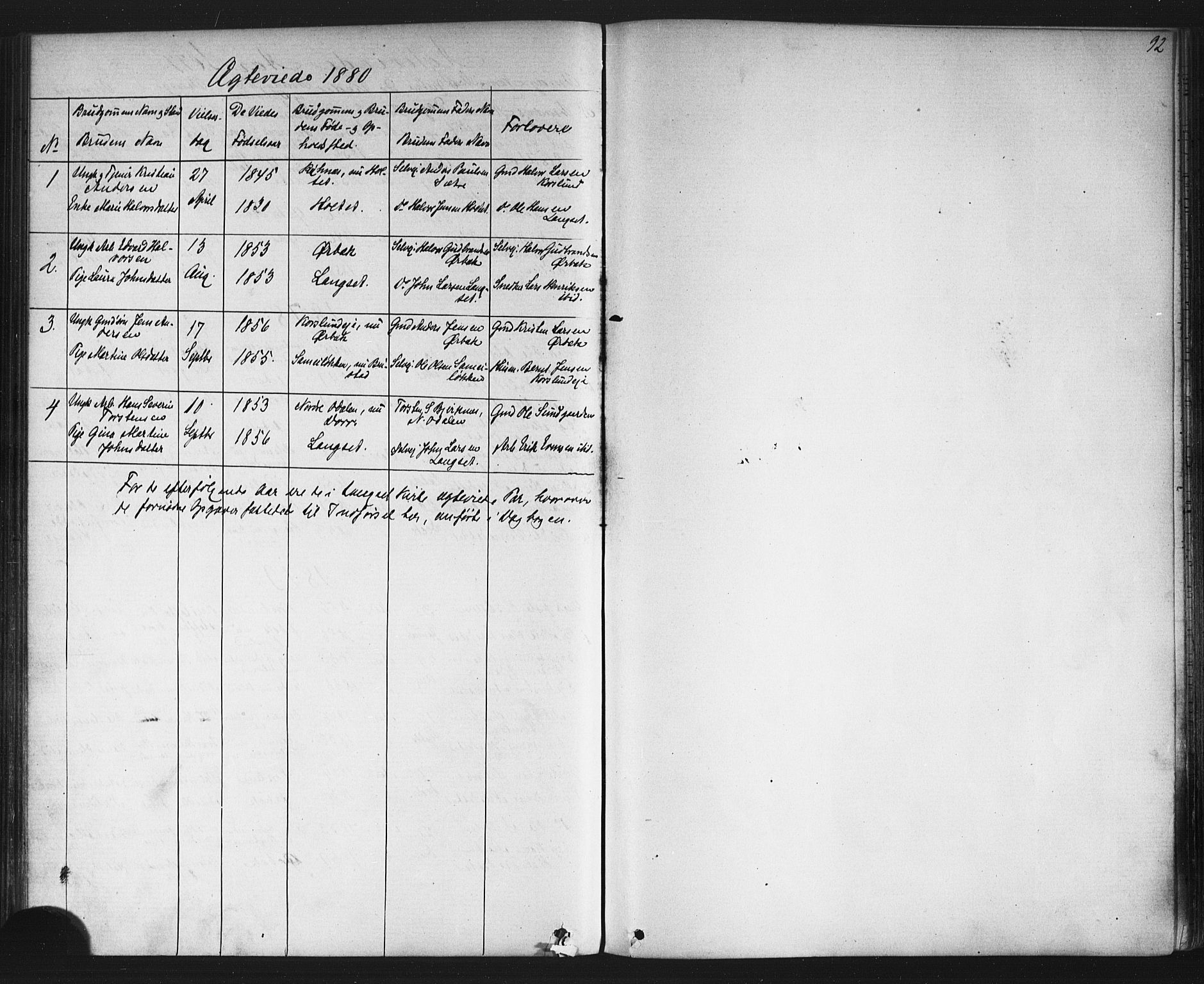 Eidsvoll prestekontor Kirkebøker, SAO/A-10888/G/Gb/L0002: Parish register (copy) no. II 2, 1877-1897, p. 92