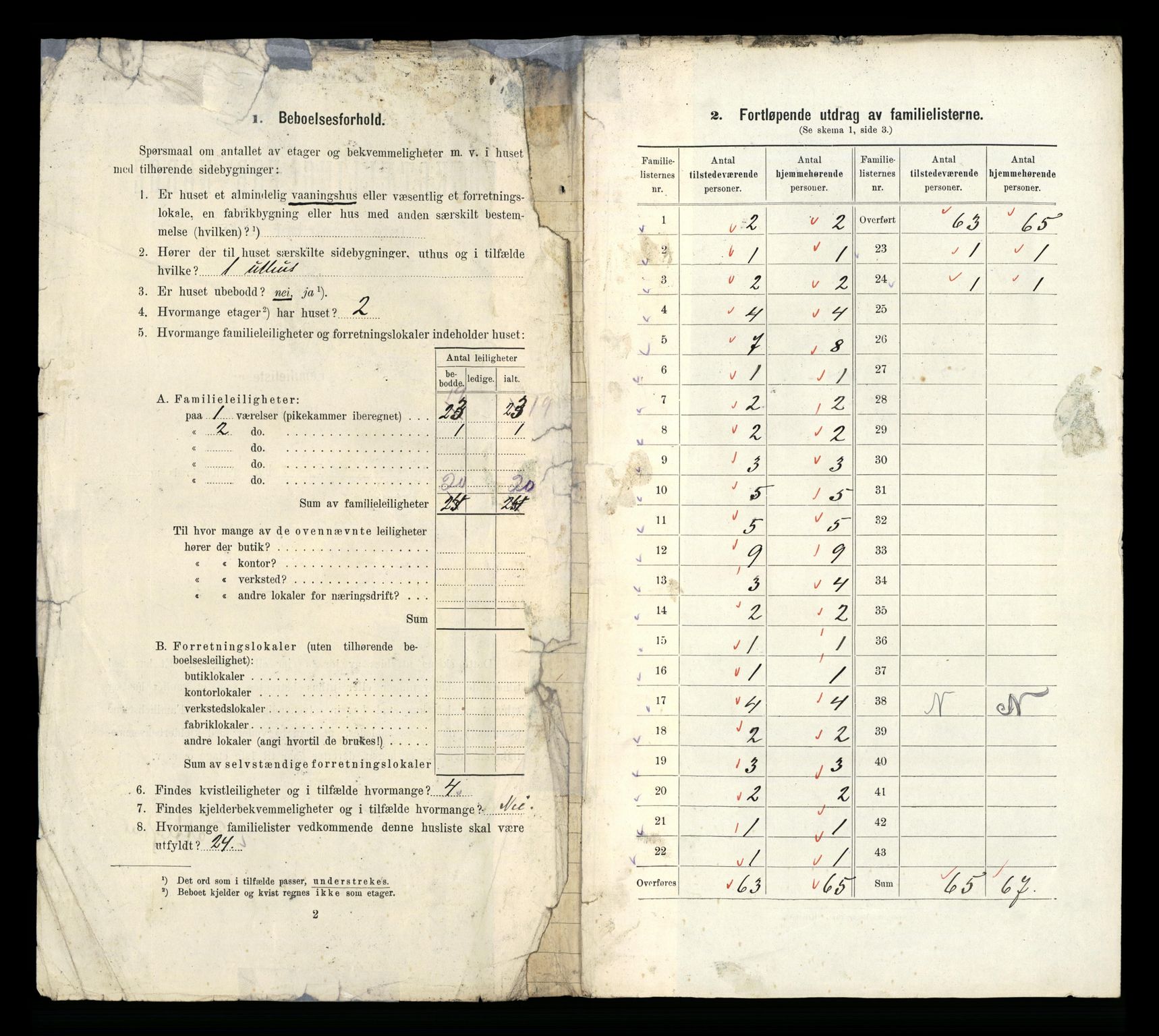 RA, 1910 census for Kristiansund, 1910, p. 2626