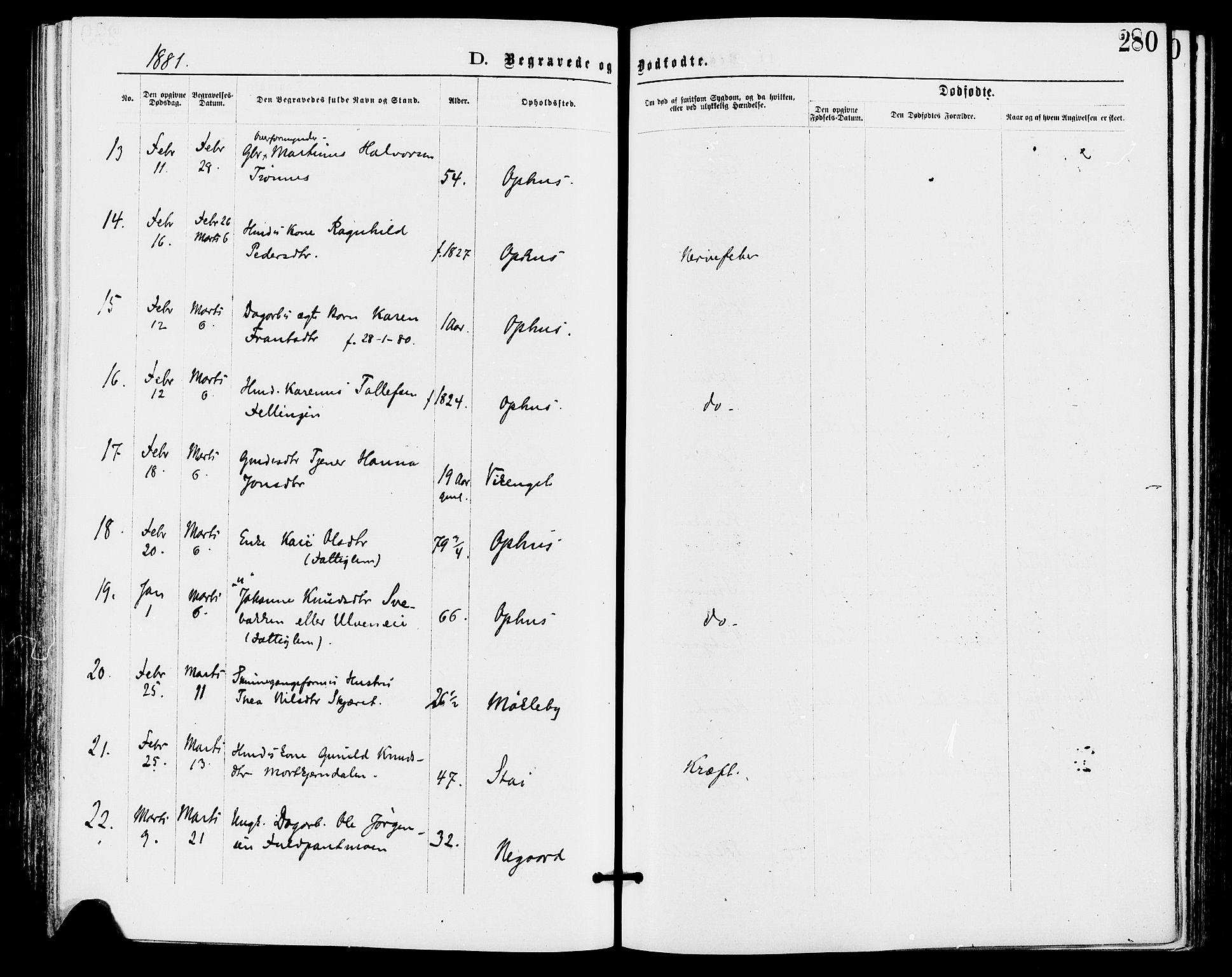 Stor-Elvdal prestekontor, SAH/PREST-052/H/Ha/Haa/L0001: Parish register (official) no. 1, 1871-1882, p. 280