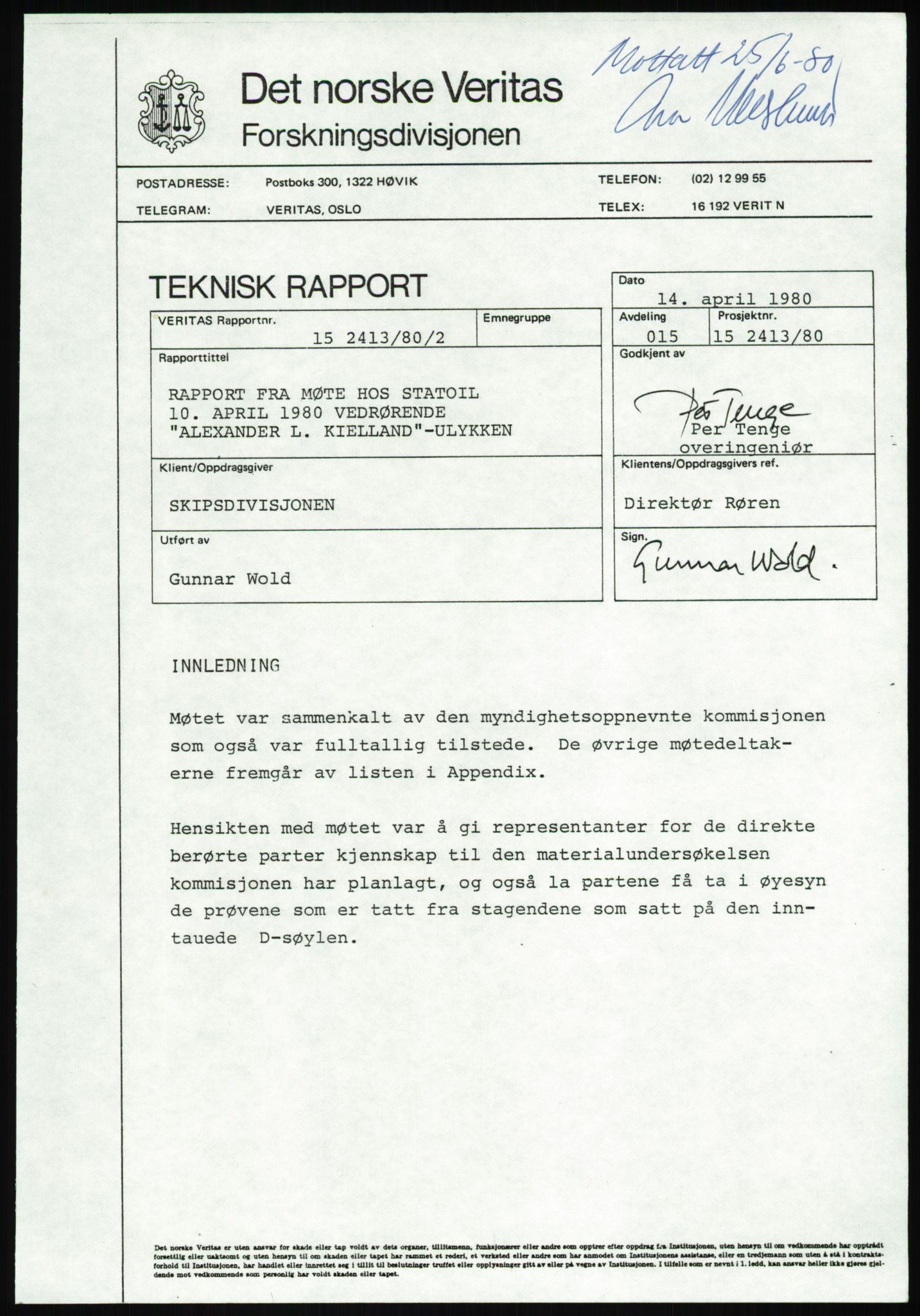 Justisdepartementet, Granskningskommisjonen ved Alexander Kielland-ulykken 27.3.1980, AV/RA-S-1165/D/L0013: H Sjøfartsdirektoratet og Skipskontrollen (H25-H43, H45, H47-H48, H50, H52)/I Det norske Veritas (I34, I41, I47), 1980-1981, p. 704