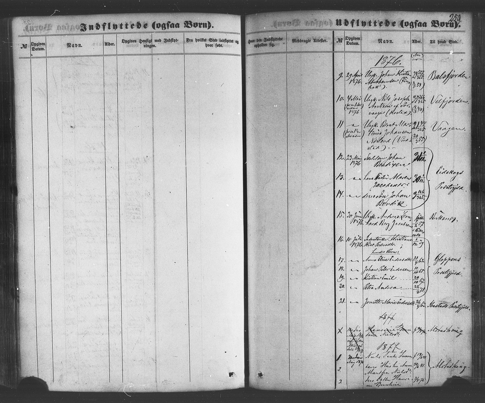 Ministerialprotokoller, klokkerbøker og fødselsregistre - Nordland, SAT/A-1459/885/L1203: Parish register (official) no. 885A04, 1859-1877, p. 259
