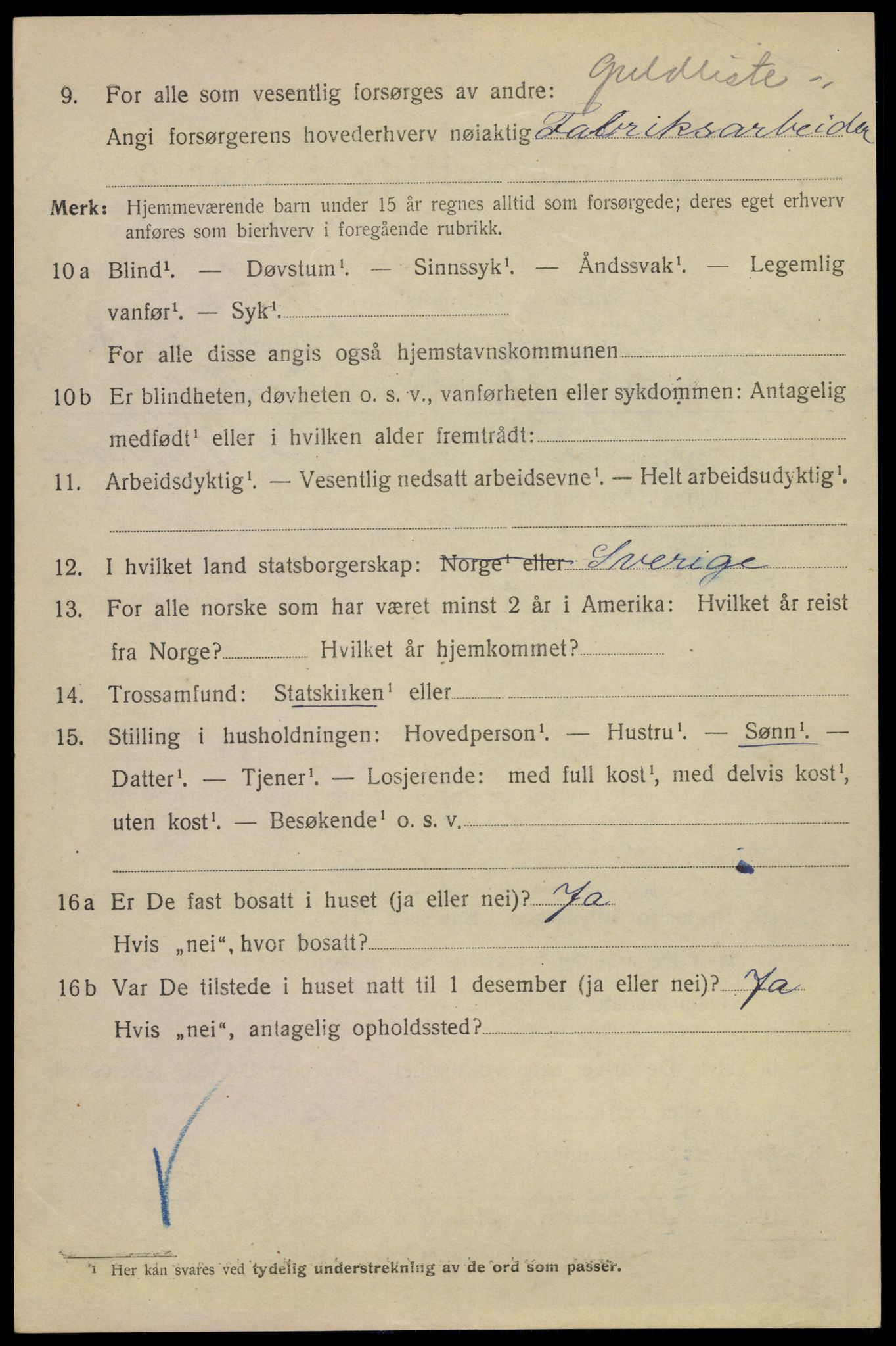 SAKO, 1920 census for Drammen, 1920, p. 53446