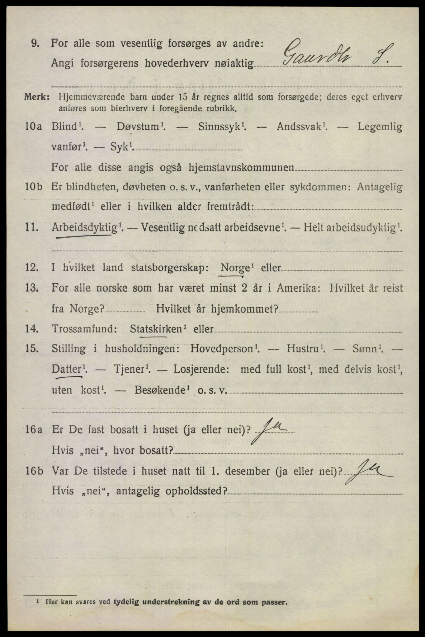SAKO, 1920 census for Våle, 1920, p. 4801
