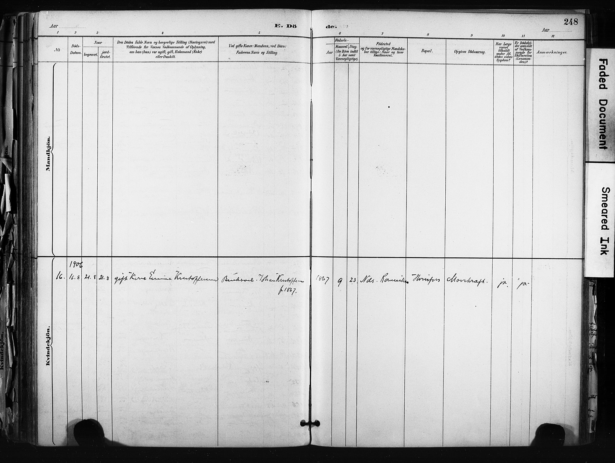 Hønefoss kirkebøker, AV/SAKO-A-609/F/Fa/L0002: Parish register (official) no. 2, 1887-1906, p. 248