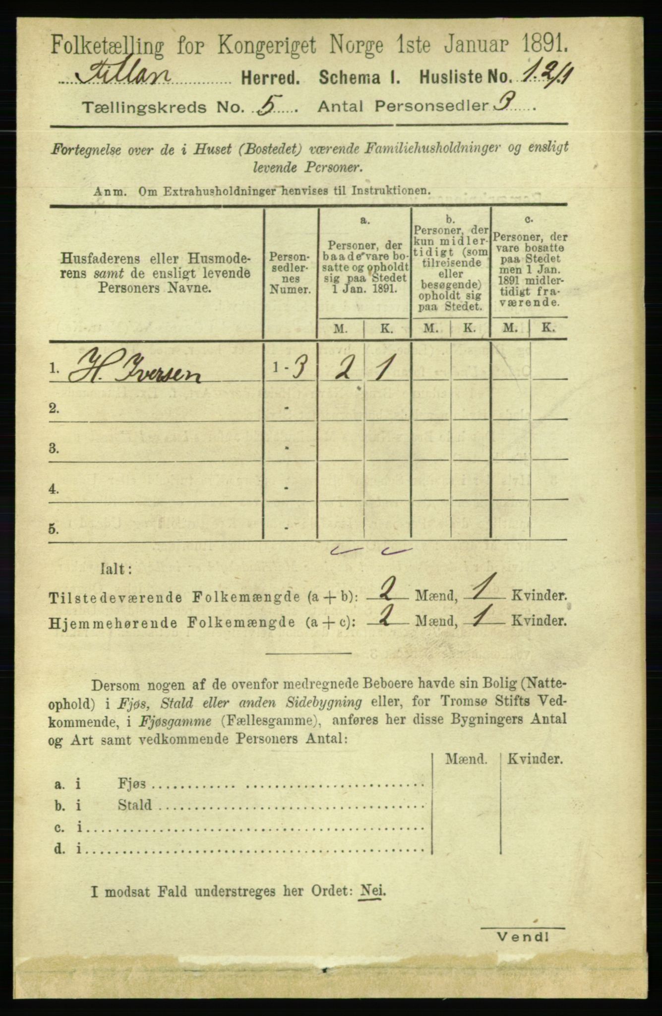RA, 1891 census for 1616 Fillan, 1891, p. 956