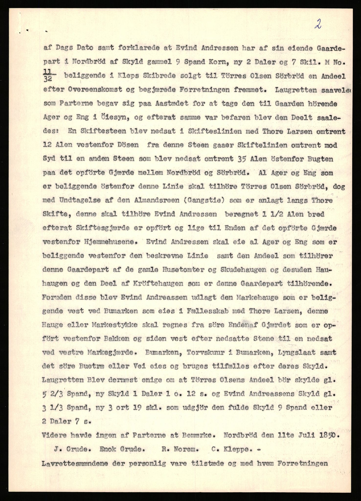 Statsarkivet i Stavanger, AV/SAST-A-101971/03/Y/Yj/L0063: Avskrifter sortert etter gårdsnavn: Nordbraud - Nordvik, 1750-1930, p. 4