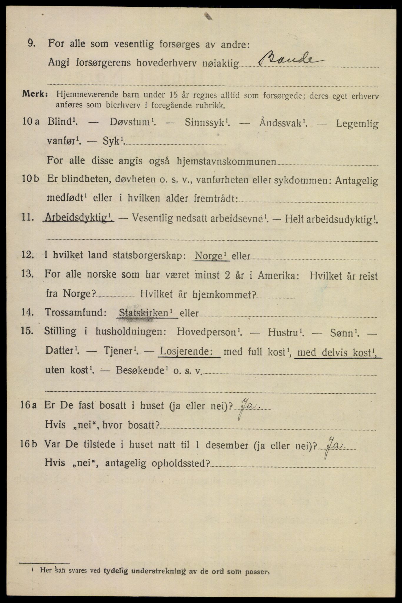 SAKO, 1920 census for Notodden, 1920, p. 7569