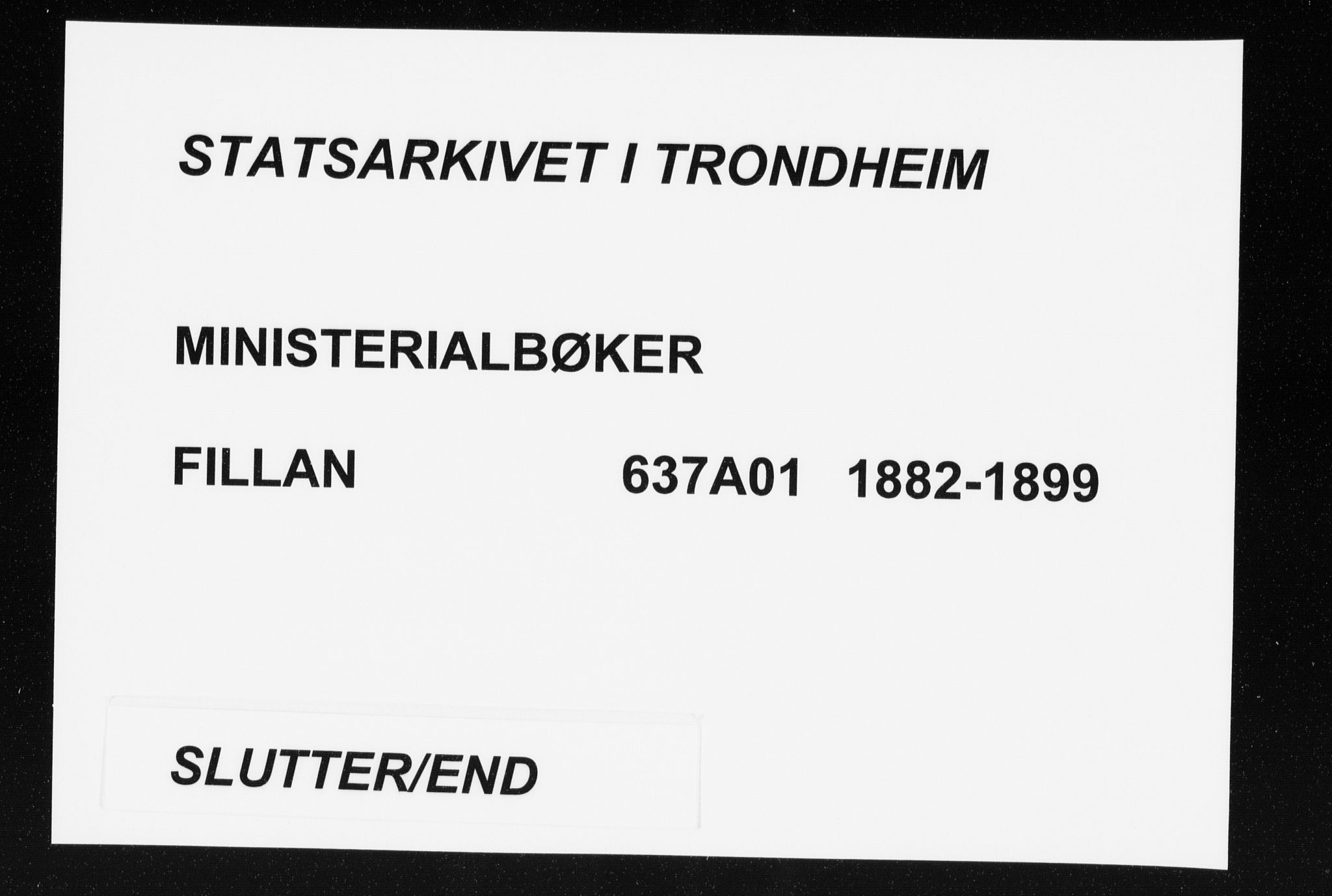 Ministerialprotokoller, klokkerbøker og fødselsregistre - Sør-Trøndelag, SAT/A-1456/637/L0558: Parish register (official) no. 637A01, 1882-1899