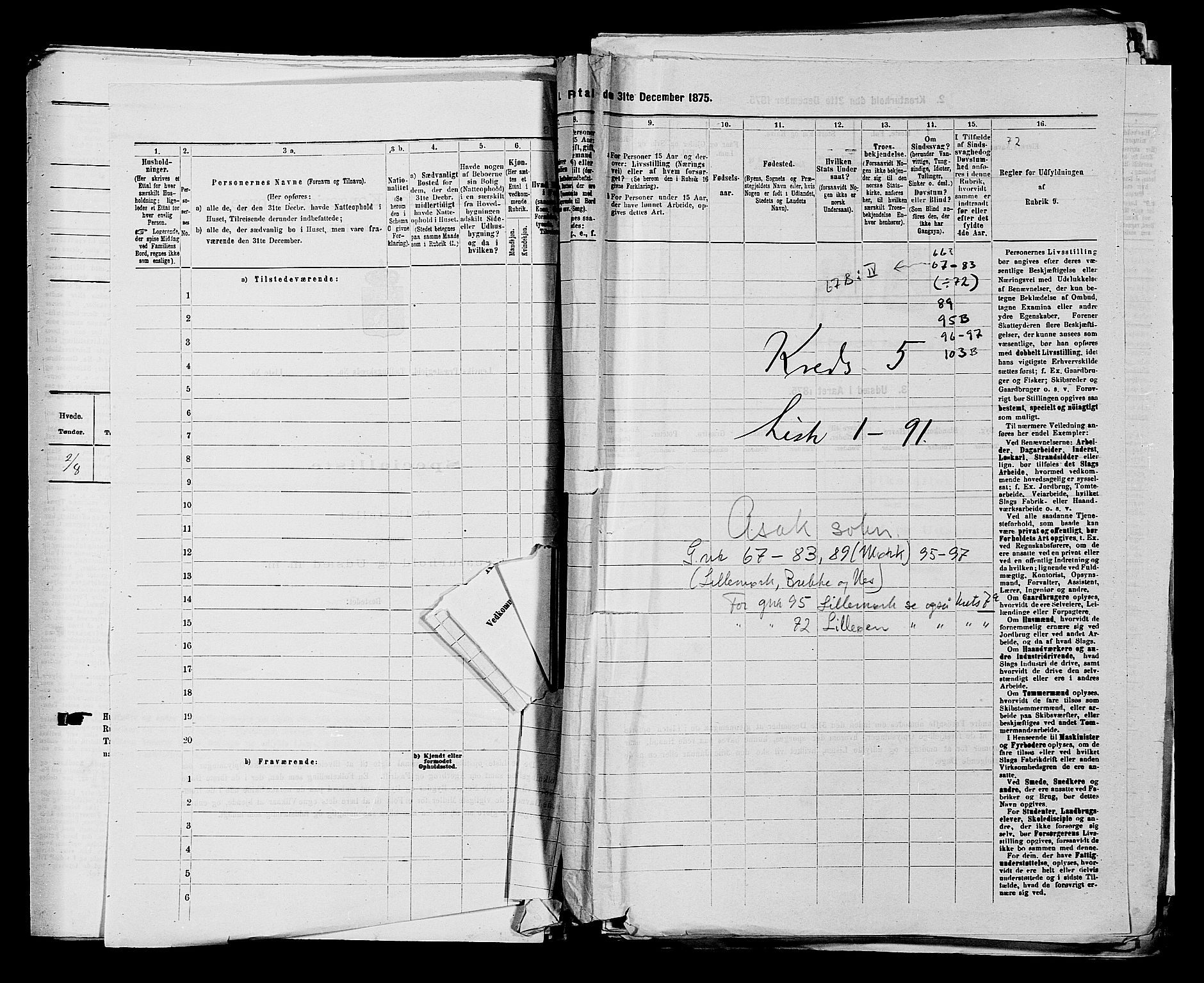 RA, 1875 census for 0116P Berg, 1875, p. 682