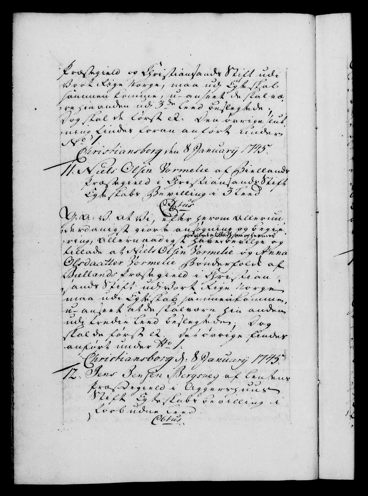 Danske Kanselli 1572-1799, AV/RA-EA-3023/F/Fc/Fca/Fcaa/L0034: Norske registre, 1745-1746, p. 4b