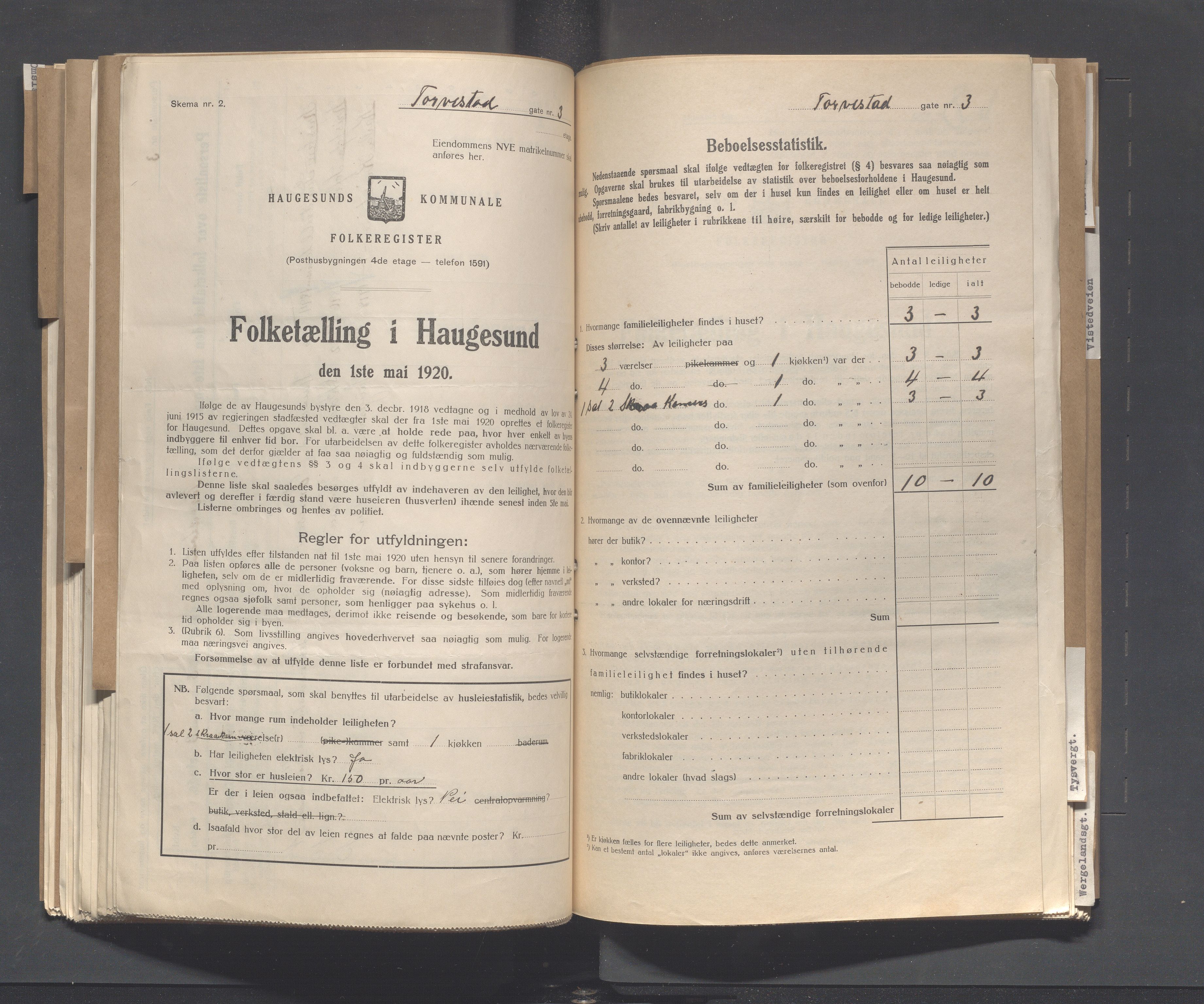 IKAR, Local census 1.5.1920 for Haugesund, 1920, p. 5244