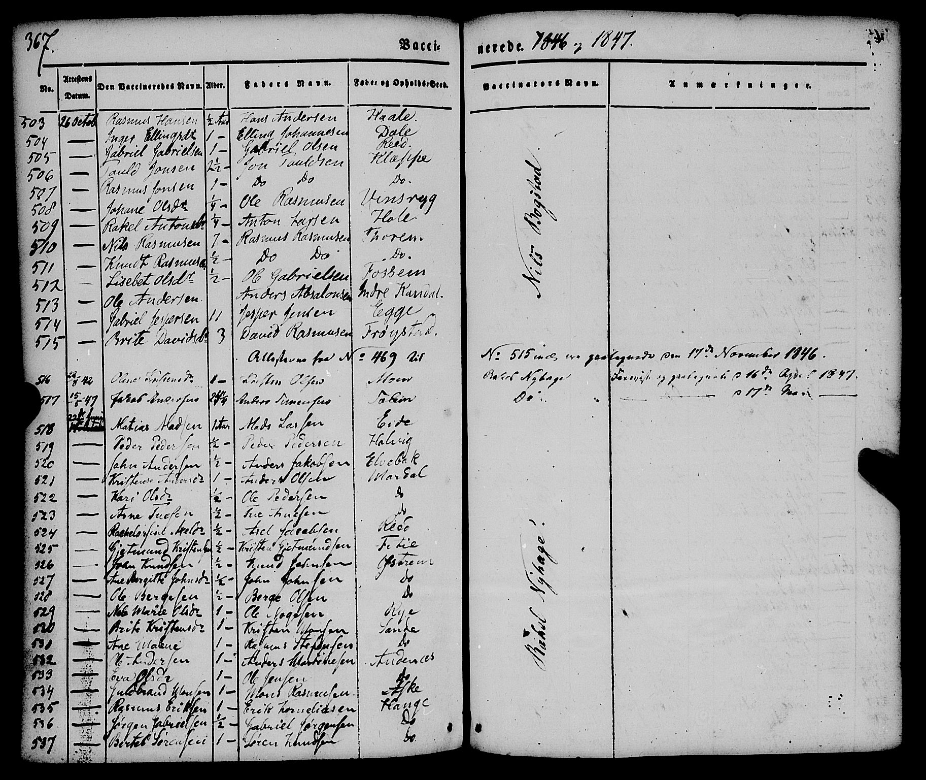 Gloppen sokneprestembete, SAB/A-80101/H/Haa/Haaa/L0008: Parish register (official) no. A 8, 1837-1855, p. 367
