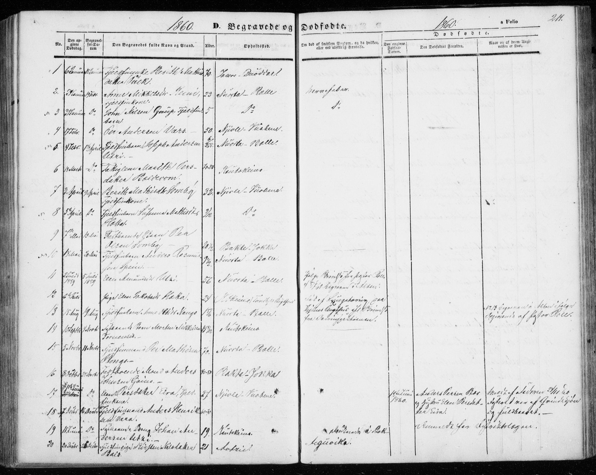 Kautokeino sokneprestembete, SATØ/S-1340/H/Ha/L0002.kirke: Parish register (official) no. 2, 1843-1861, p. 211
