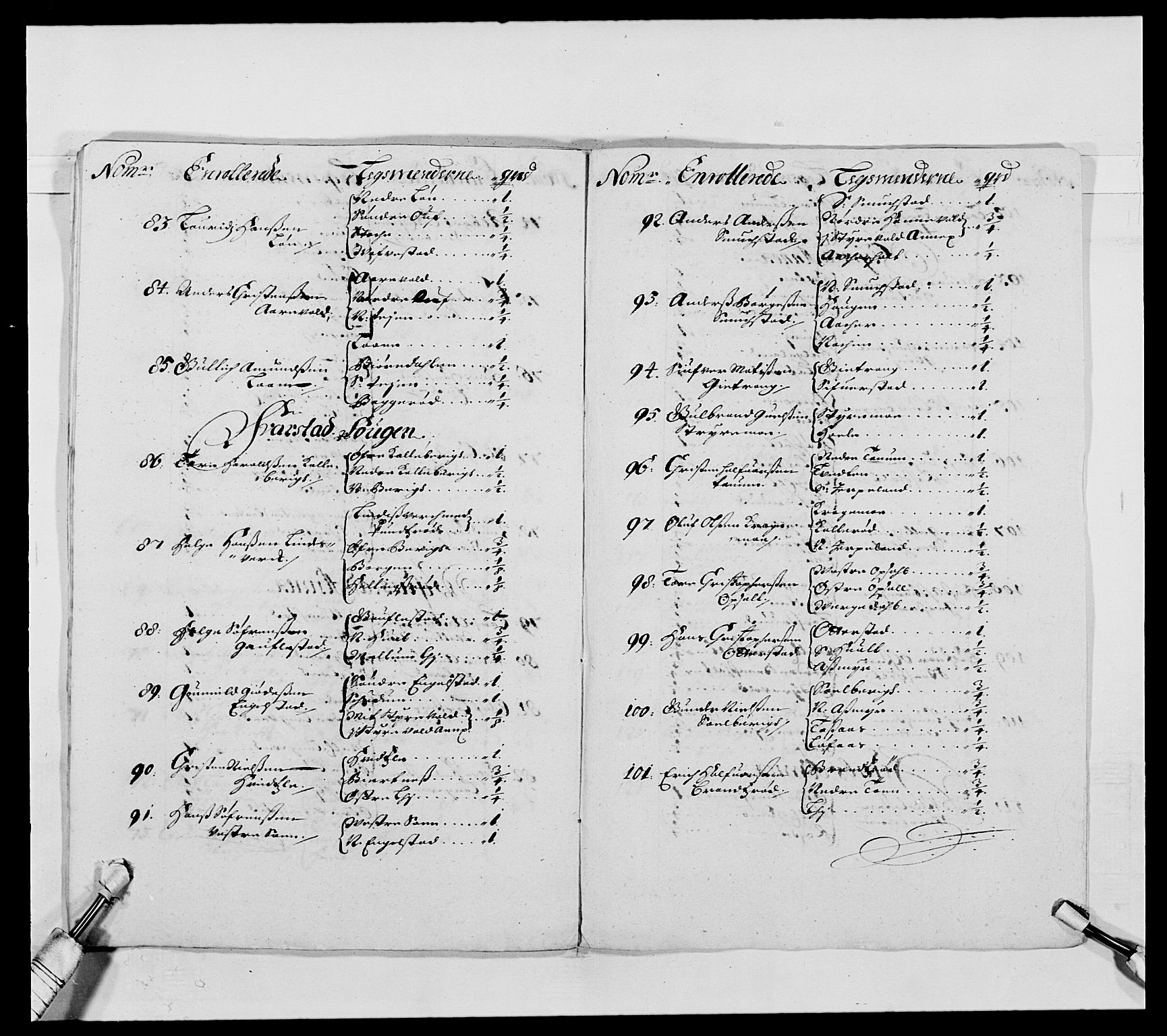 Kommanderende general (KG I) med Det norske krigsdirektorium, AV/RA-EA-5419/E/Ea/L0493: Smålenske regiment, 1643-1694, p. 429