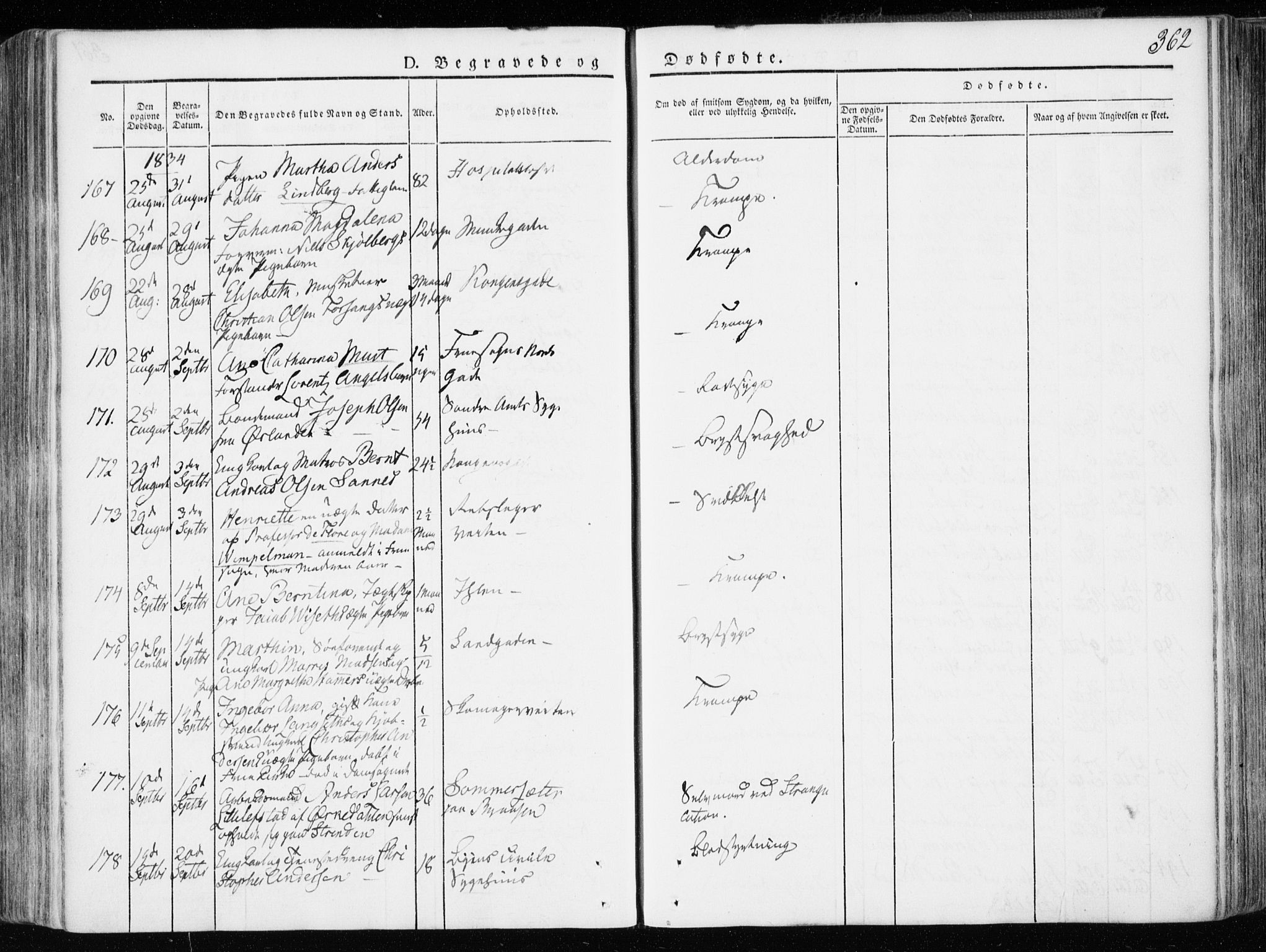 Ministerialprotokoller, klokkerbøker og fødselsregistre - Sør-Trøndelag, SAT/A-1456/601/L0047: Parish register (official) no. 601A15, 1831-1839, p. 362