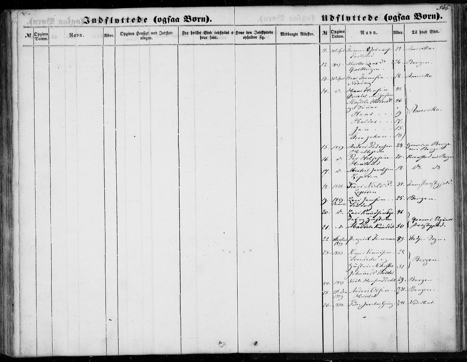 Os sokneprestembete, SAB/A-99929: Parish register (official) no. A 16, 1851-1859, p. 346