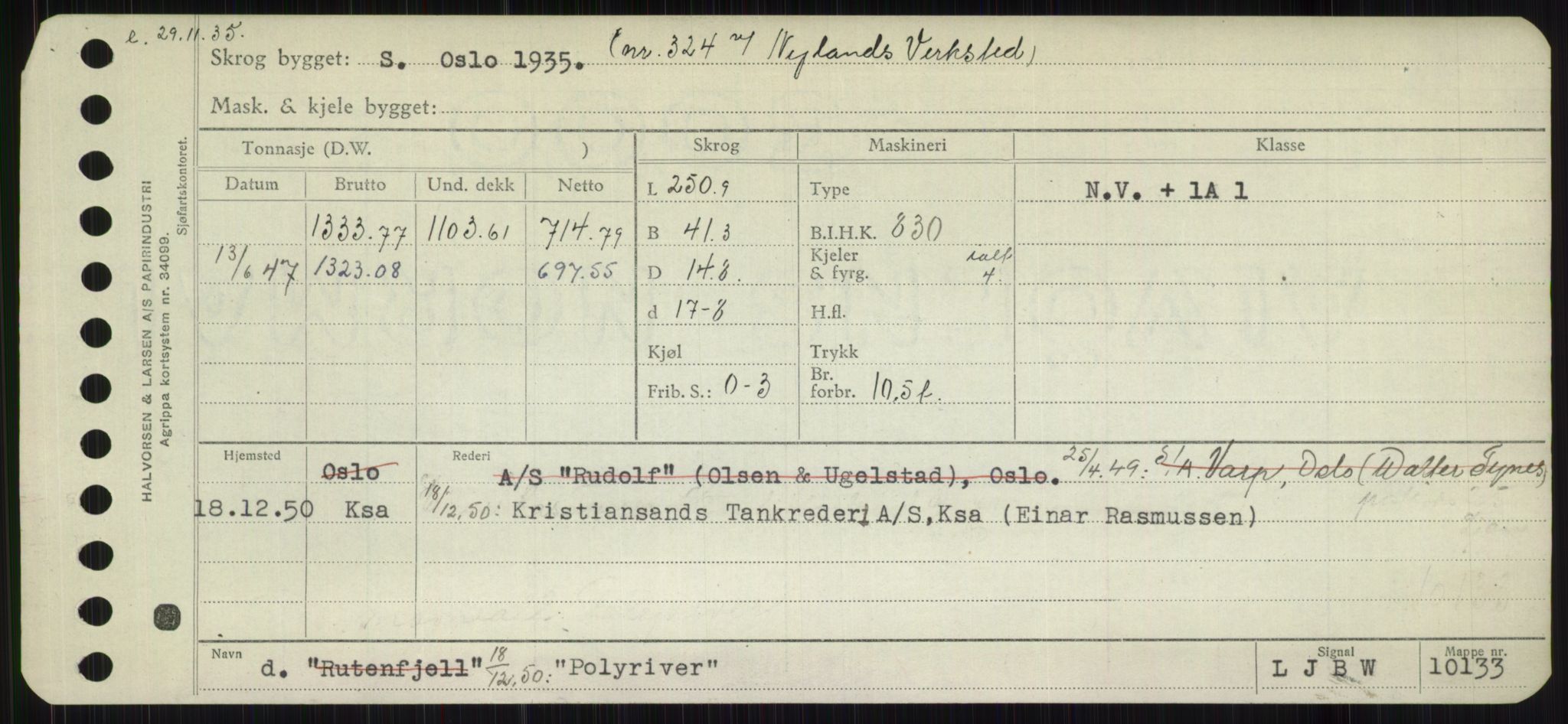 Sjøfartsdirektoratet med forløpere, Skipsmålingen, RA/S-1627/H/Hb/L0004: Fartøy, O-S, p. 145