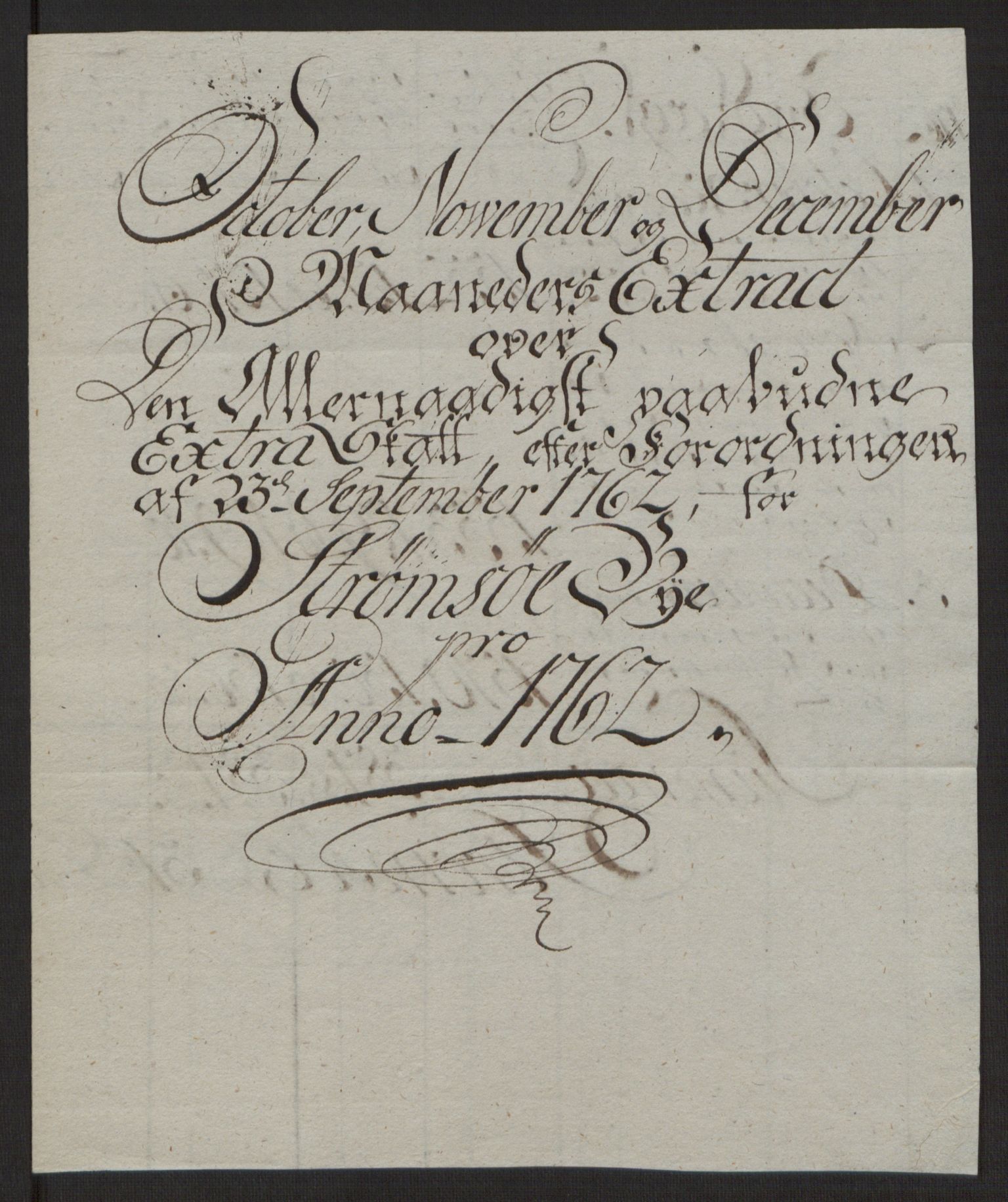 Rentekammeret inntil 1814, Reviderte regnskaper, Byregnskaper, AV/RA-EA-4066/R/Rg/L0144/0001: [G4] Kontribusjonsregnskap / Ekstraskatt, 1762-1767, p. 65