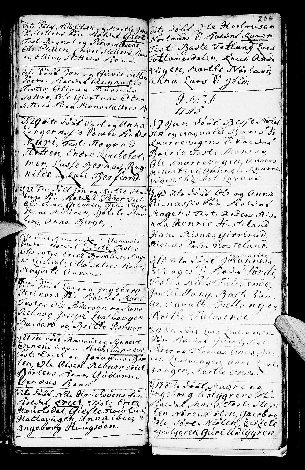 Lindås Sokneprestembete, SAB/A-76701/H/Haa: Parish register (official) no. A 1, 1699-1746, p. 206